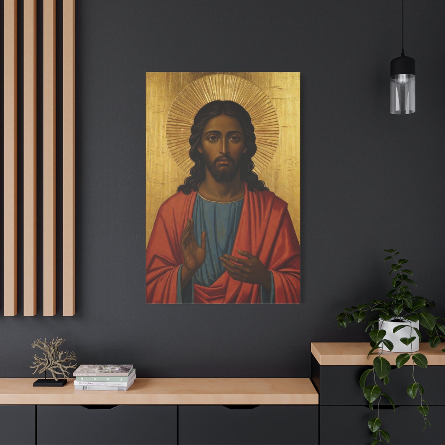 Christ Pantocrator Matte Canvas Wall Art — Stretched Religious Icon