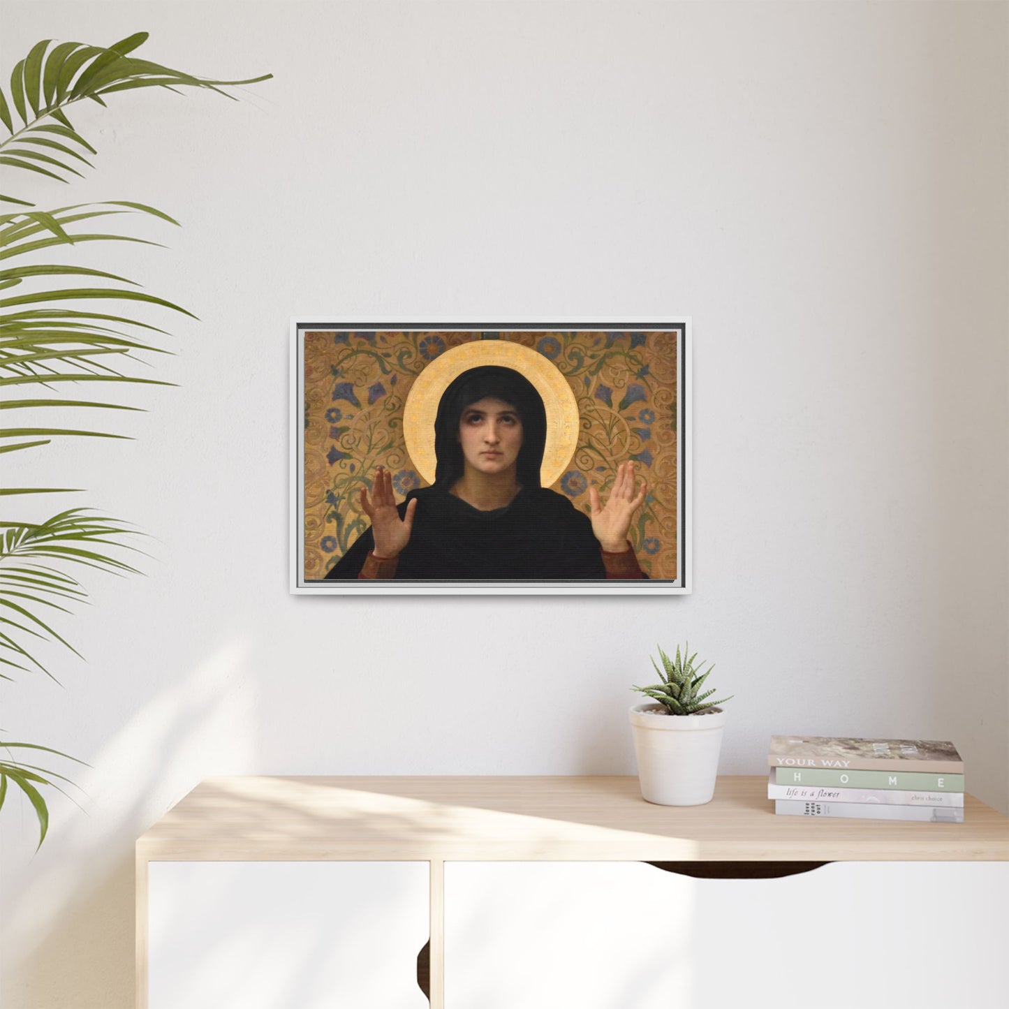 La Vierge consolatrice by William Adolphe Bouguereau Framed Matte Canvas Wall Art