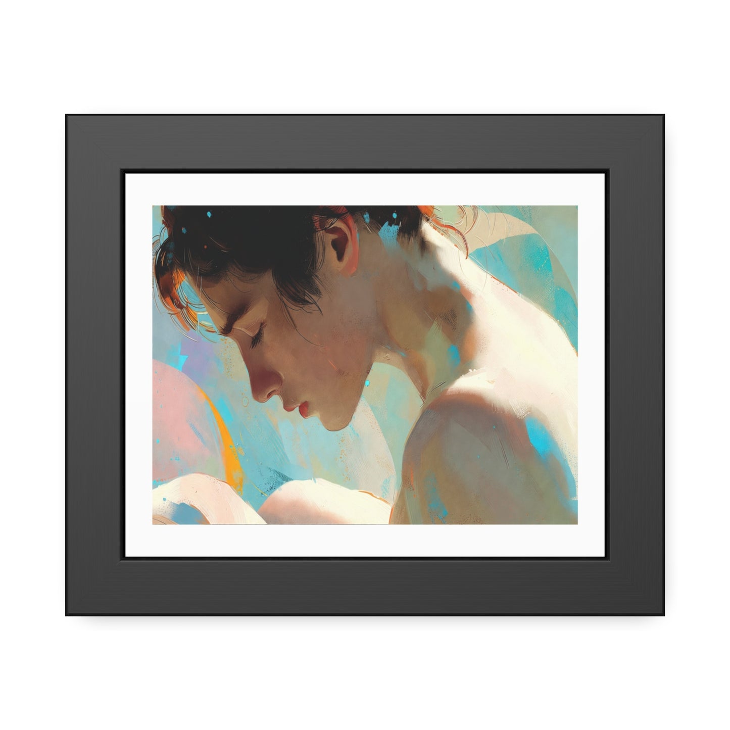 Framed Art Poster — Serene Portrait Print for Home Decor