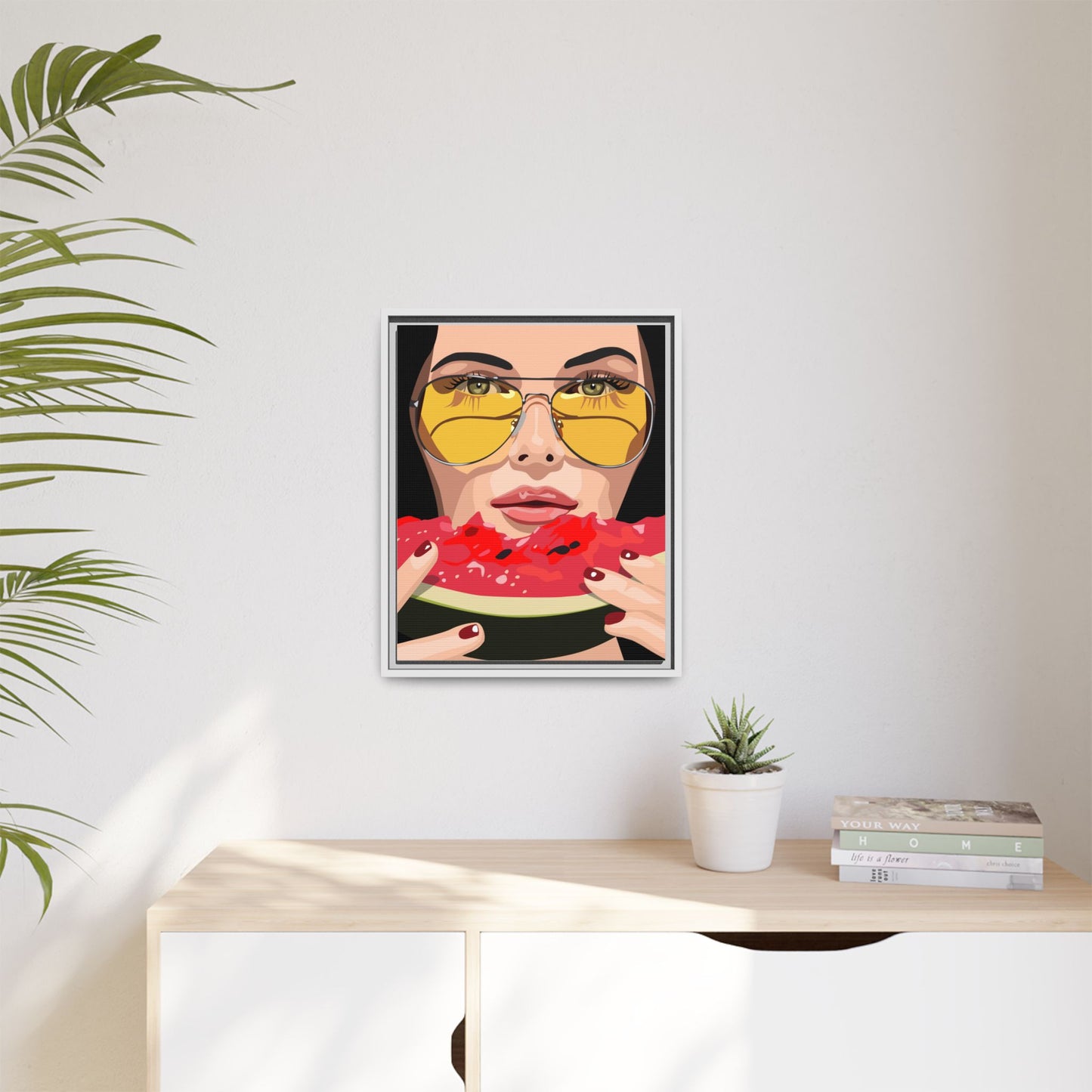 Vivid 81 by Orit Fuchs Framed Matte Canvas Wall Art