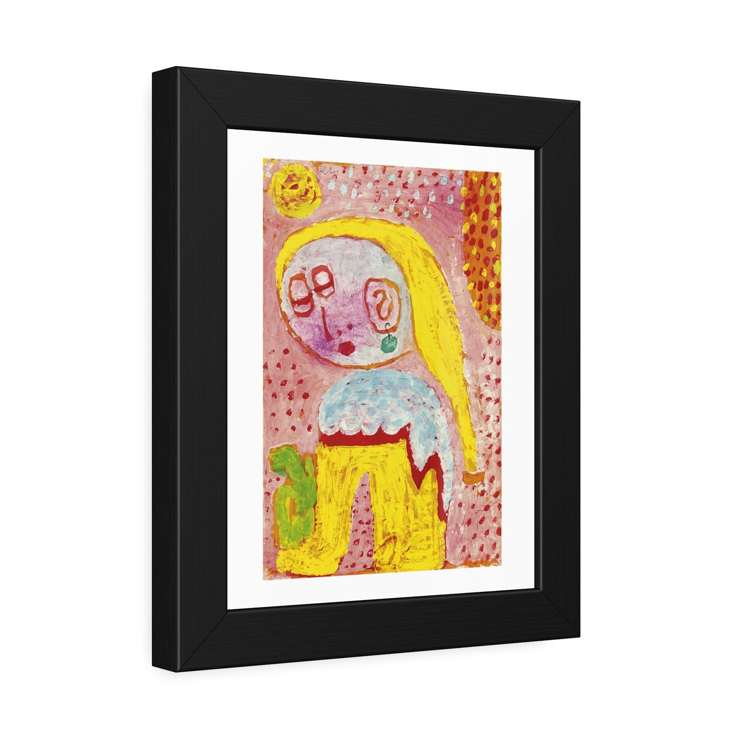 Magdalena vor der Bekehrung by Paul Klee Framed Abstract Wall Art Print