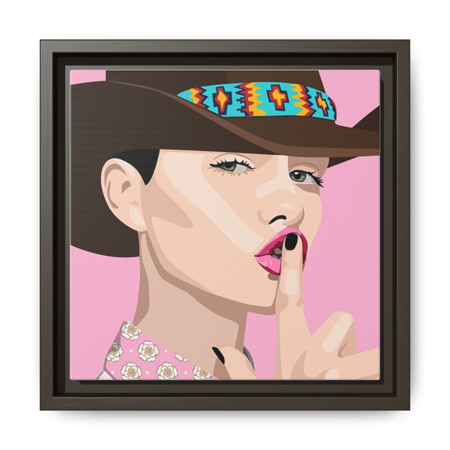 Vivid 63 by Orit Fuchs Matte Framed Canvas Wall Art