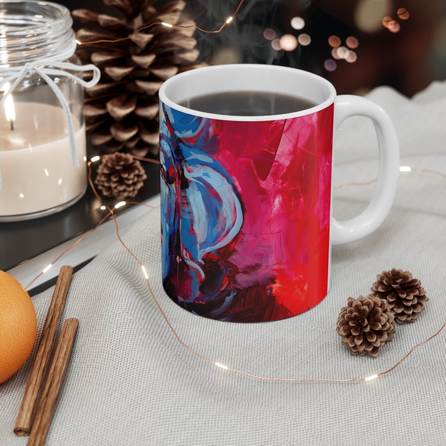Colorful Pop Art Marilyn Monroe Coffee Mug — Vibrant Portrait Ceramic Gift