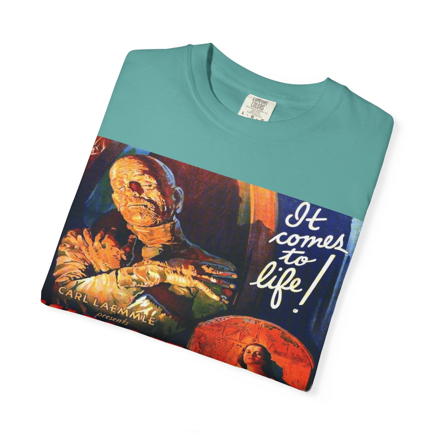 Mummy Movie Poster T‑Shirt — Vintage Karloff Horror Graphic Tee