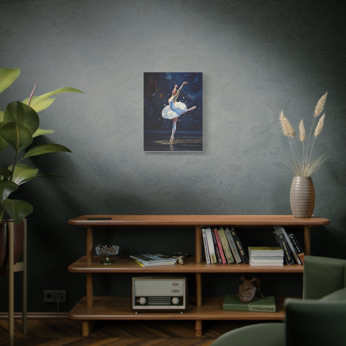 Ballerina Dance Matte Canvas Wall Art — Stretched 1.25"