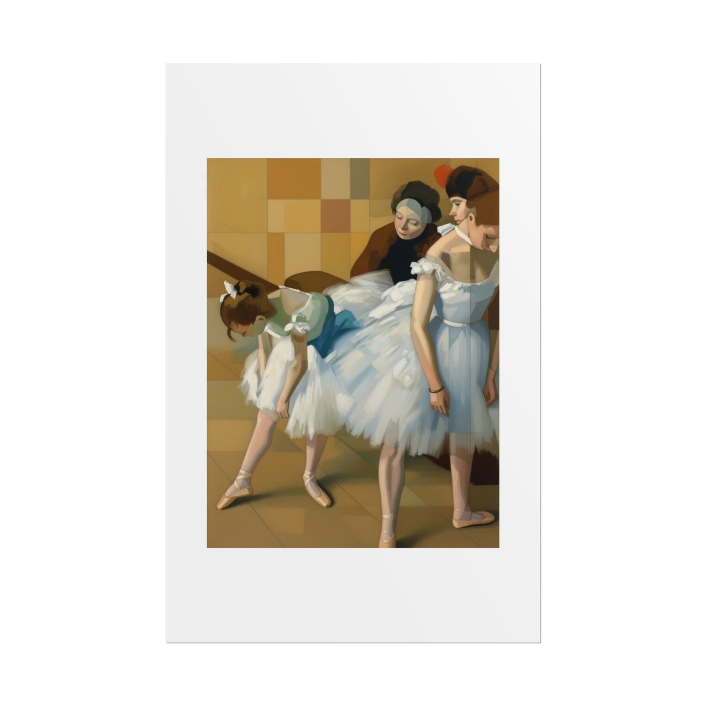 Ballet Dancers Rolled Poster — Classic Impressionist Ballerina Wall Art