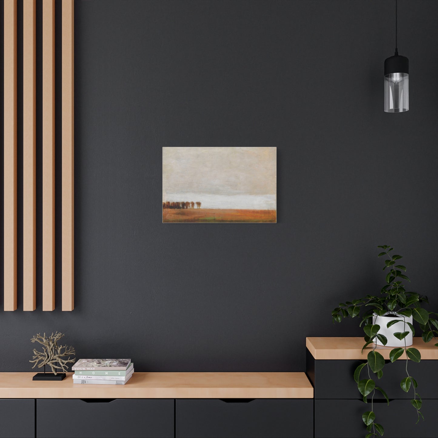View of Jaegersborg Allé, North of Copenhagen by Vilhelm Hammershøi Canvas Wall Art Print
