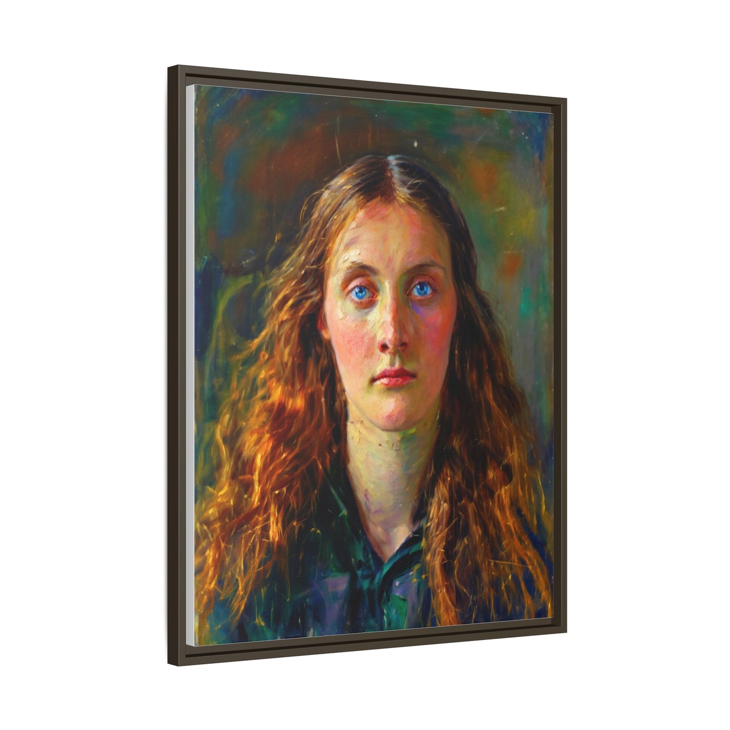 Framed Matte Canvas Print — Vintage Portrait Art