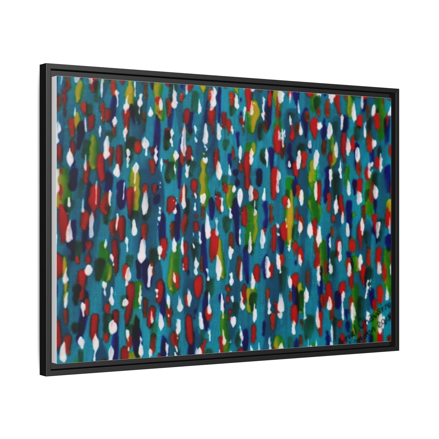Colours Of The Soul Reflecting On Water by Ariel Chavarro Avila Matte Canvas Framed Art
