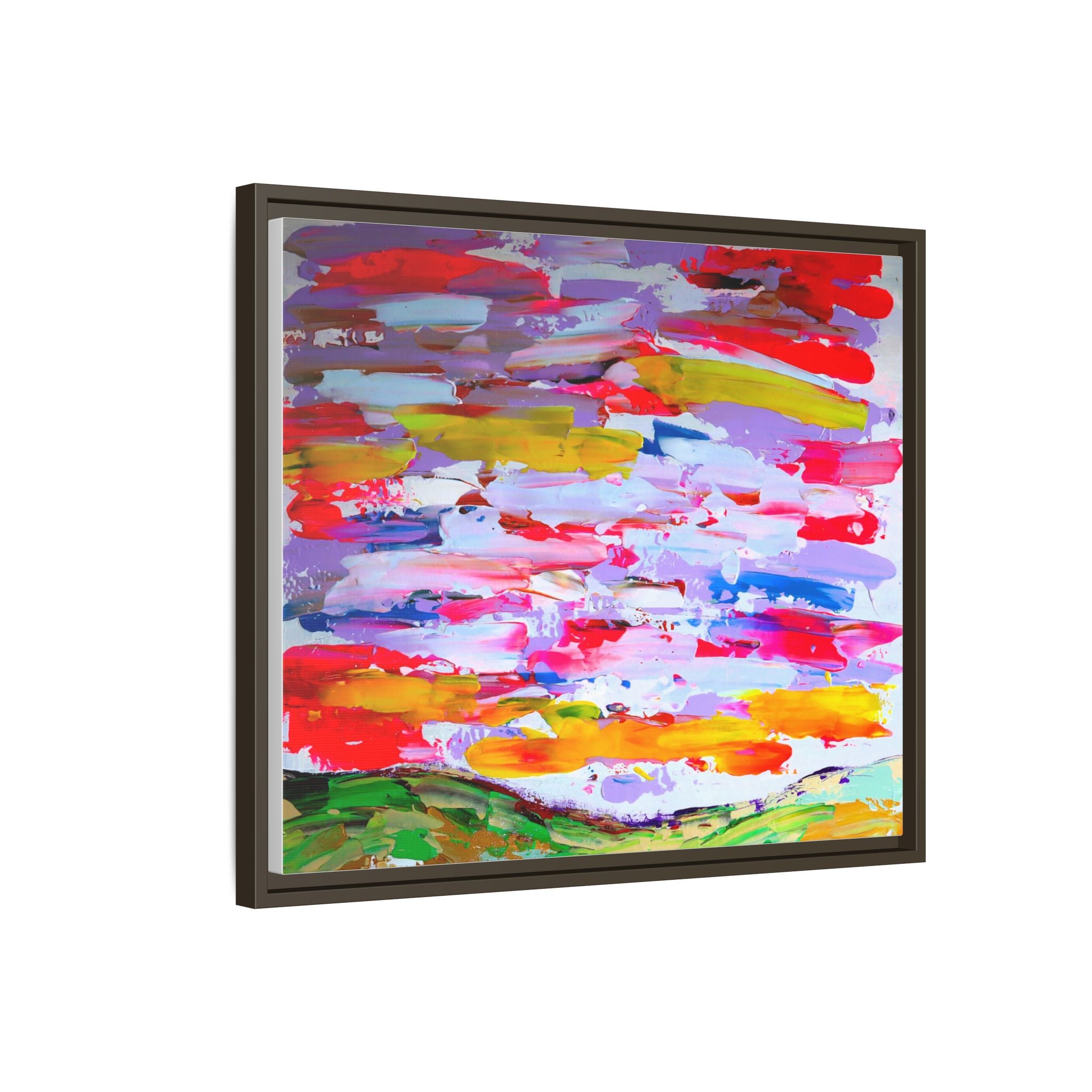 Sunny day in may by Norman Barrett Framed Matte Canvas Wall Art