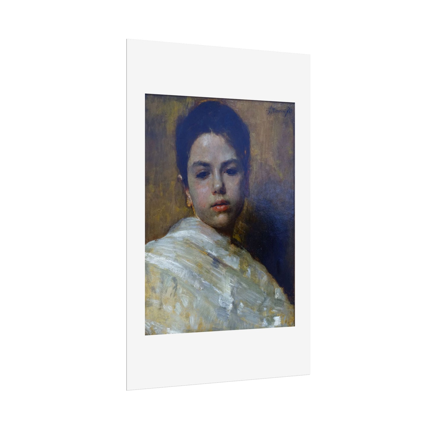 Carminella by Antonio Mancini Wall Art Print
