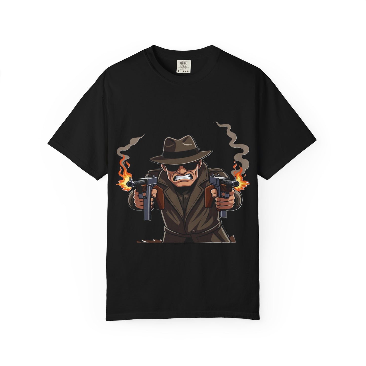 Vintage Gangster Shooter T-Shirt – Retro Mobster Graphic Tee