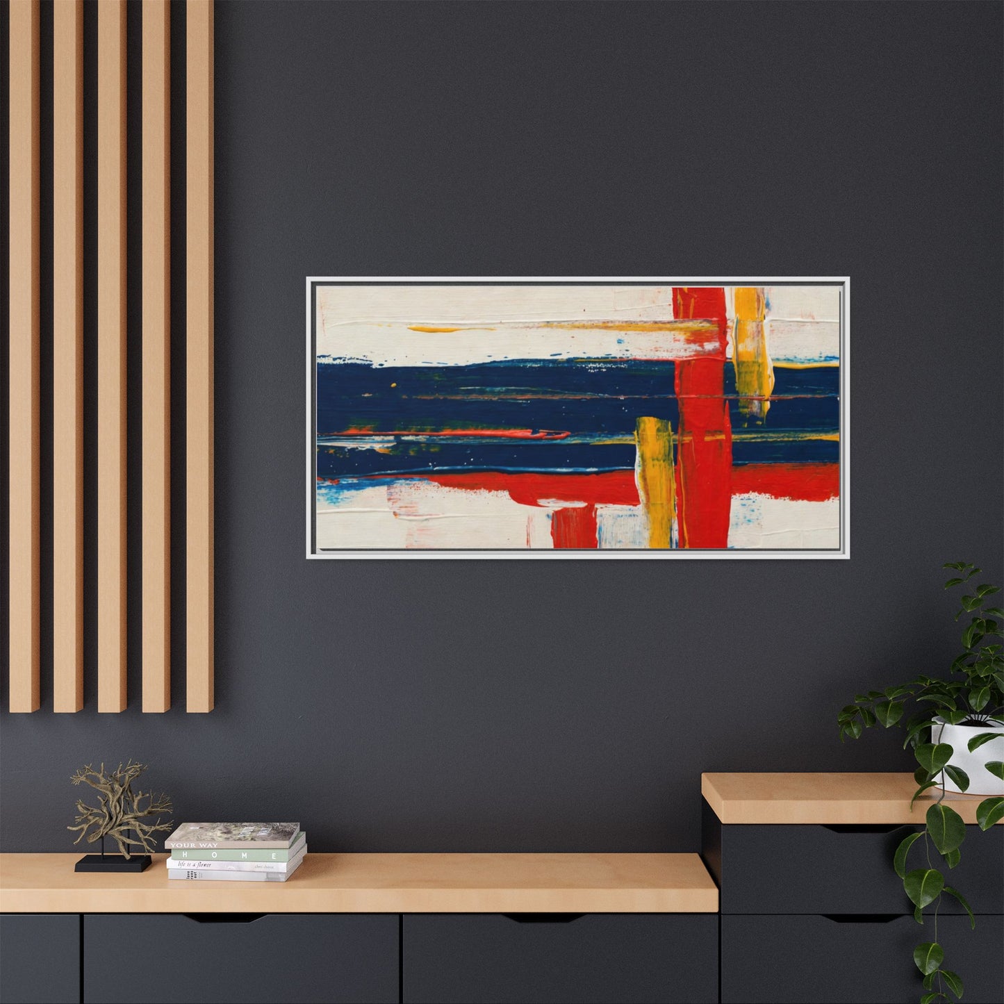 Matte Canvas, Framed (Multi-color)