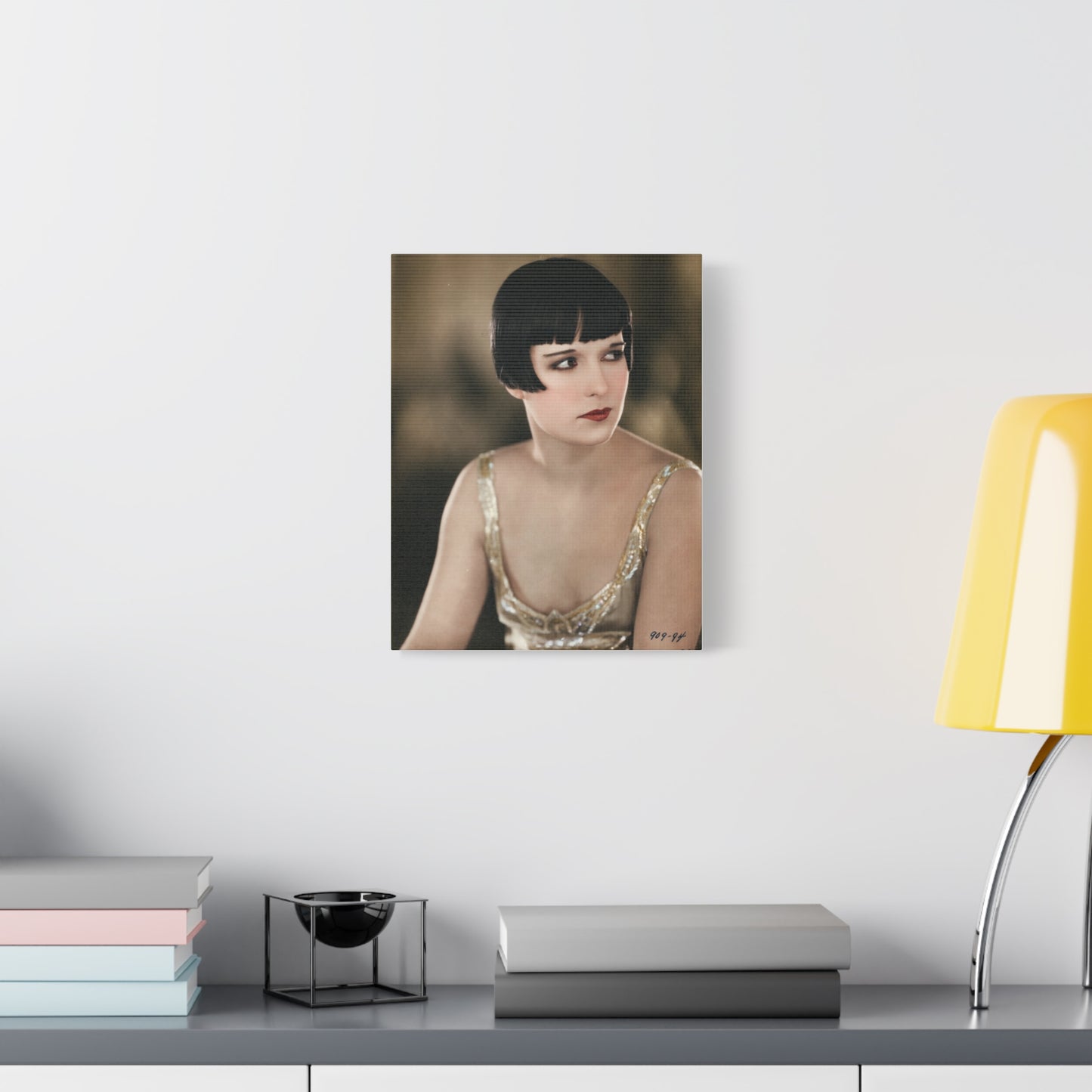 Vintage 1920s Louise Brooks Portrait Matte Canvas Print — Stretched Wall Art