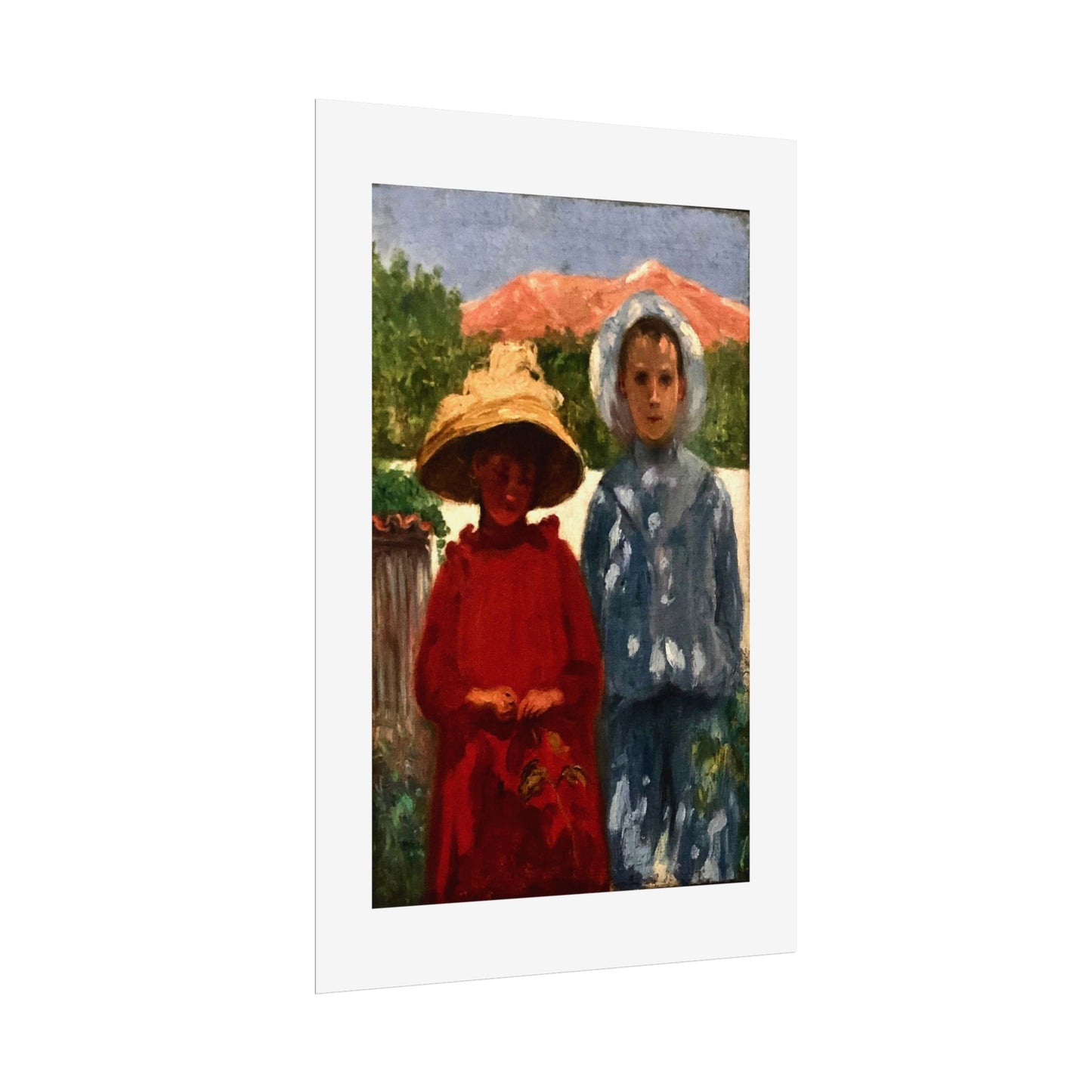 Portrait of the painter's sons by António Carneiro Wall Art Print