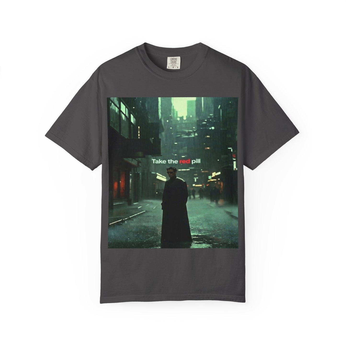 Take the Red Pill T-Shirt — Cyberpunk Noir Graphic Tee