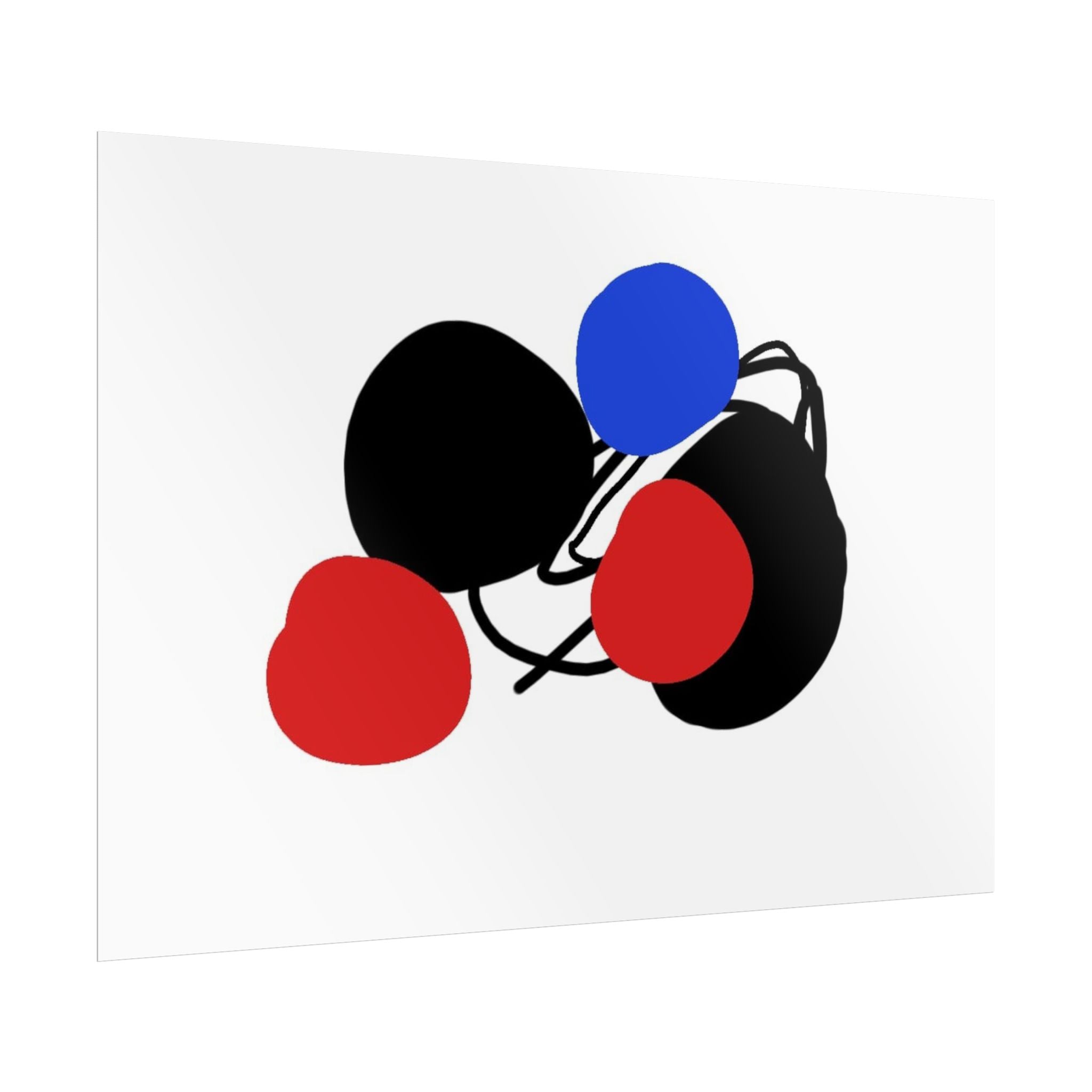 Blue dot by Norman Barrett Wall Art Print