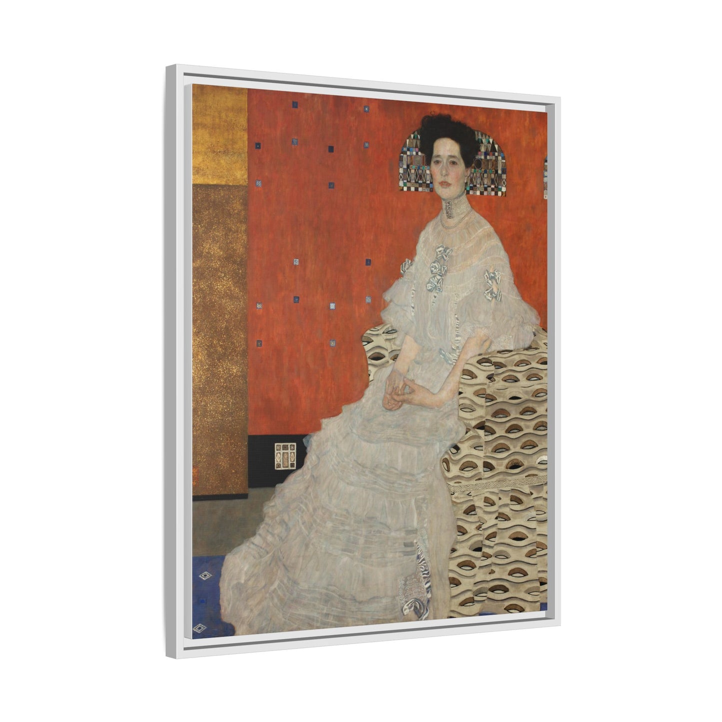 Fritza Riedler by Gustav Klimt Framed Matte Canvas Wall Art Print