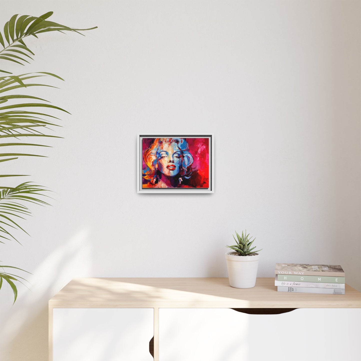 Marilyn Monroe attributed to Voke Matte Canvas Framed Wall Art
