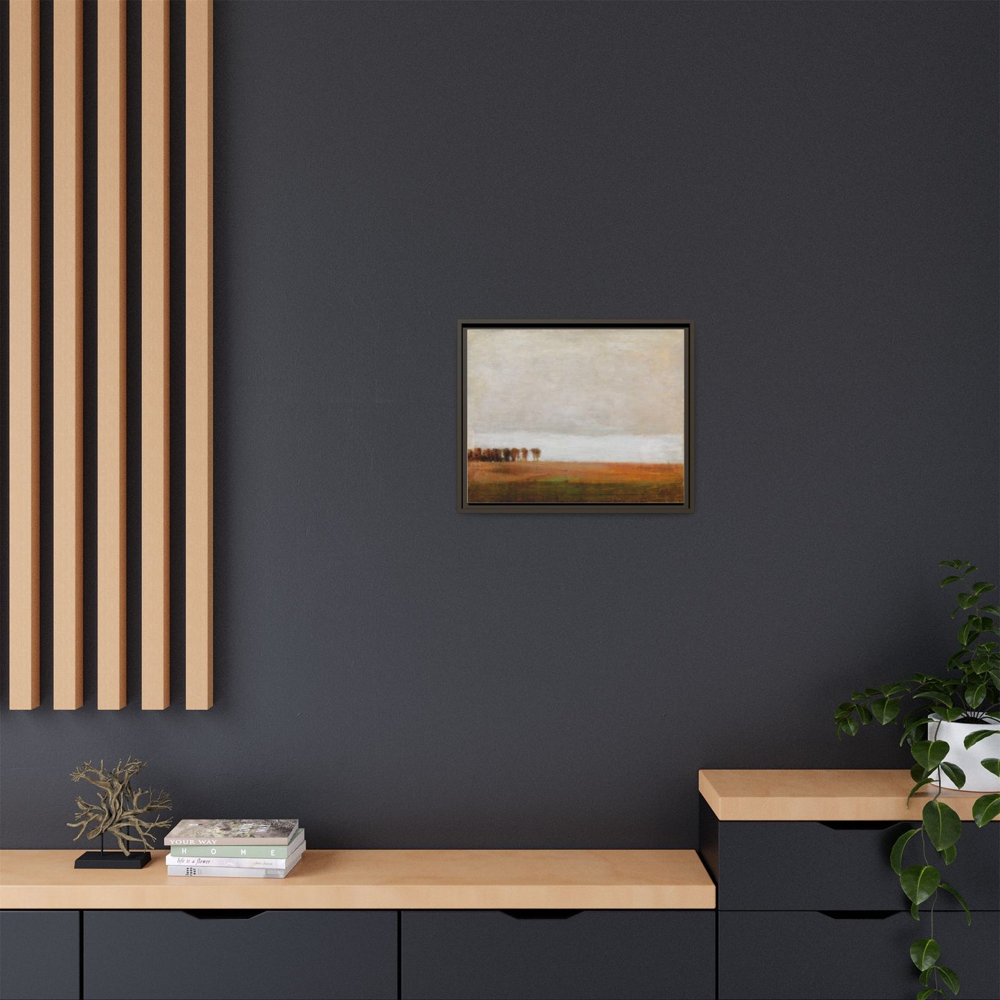 View of Jaegersborg Allé, North of Copenhagen by Vilhelm Hammershøi Framed Matte Canvas Wall Art Print