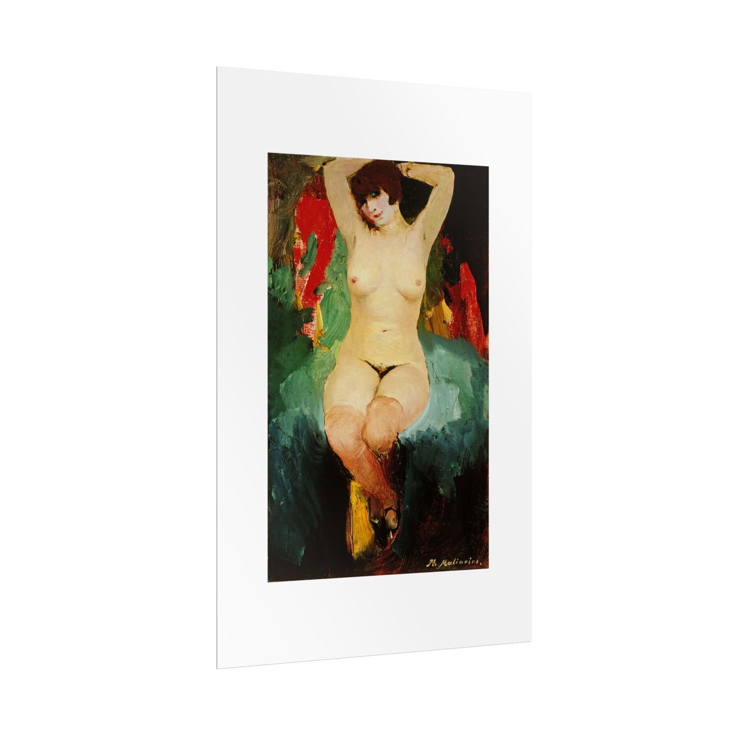 Nude female by Filipp Malyavin Wall Art Poster