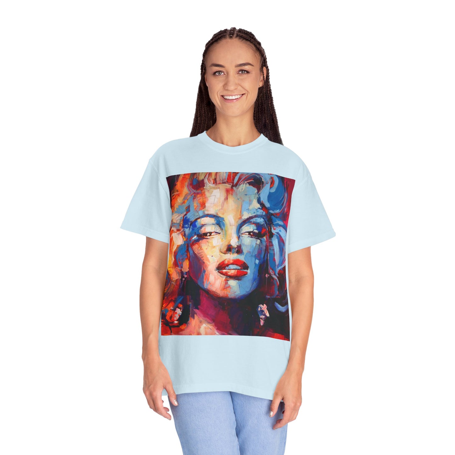 Artistic Pop Portrait T-Shirt — Colorful Marilyn-Inspired Graphic Tee