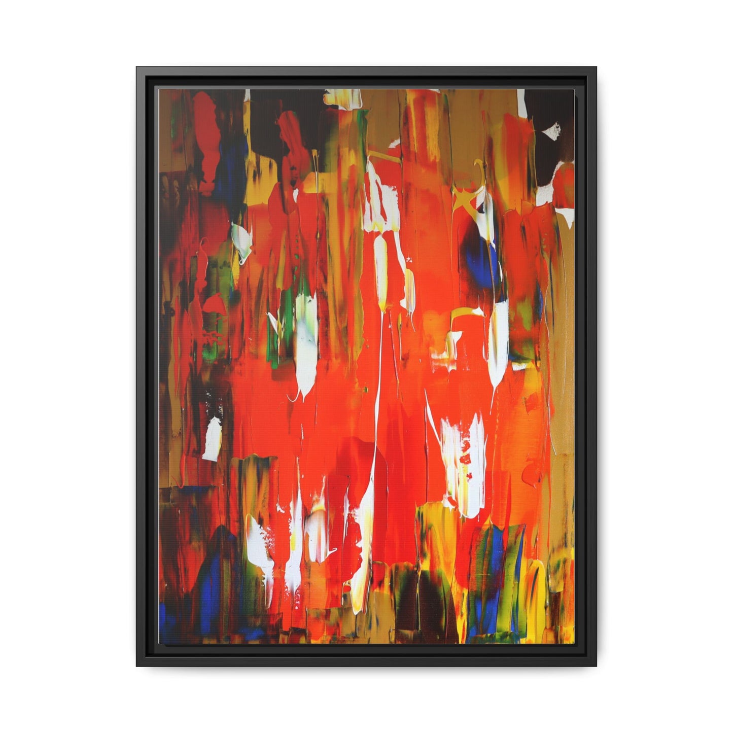 Burn baby burn by Norman Barrett Framed Matte Canvas Wall Art