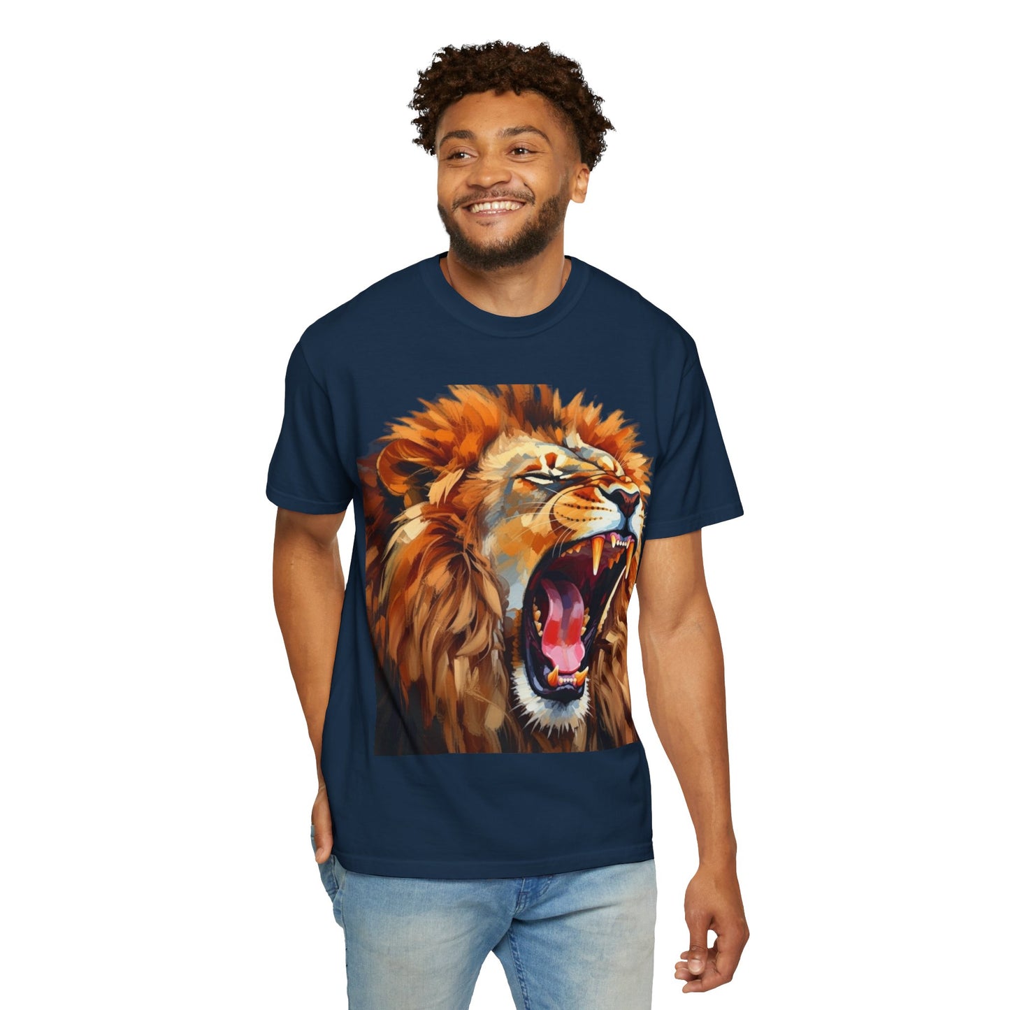 Roaring Lion T-Shirt Bold Wildlife Graphic Tee