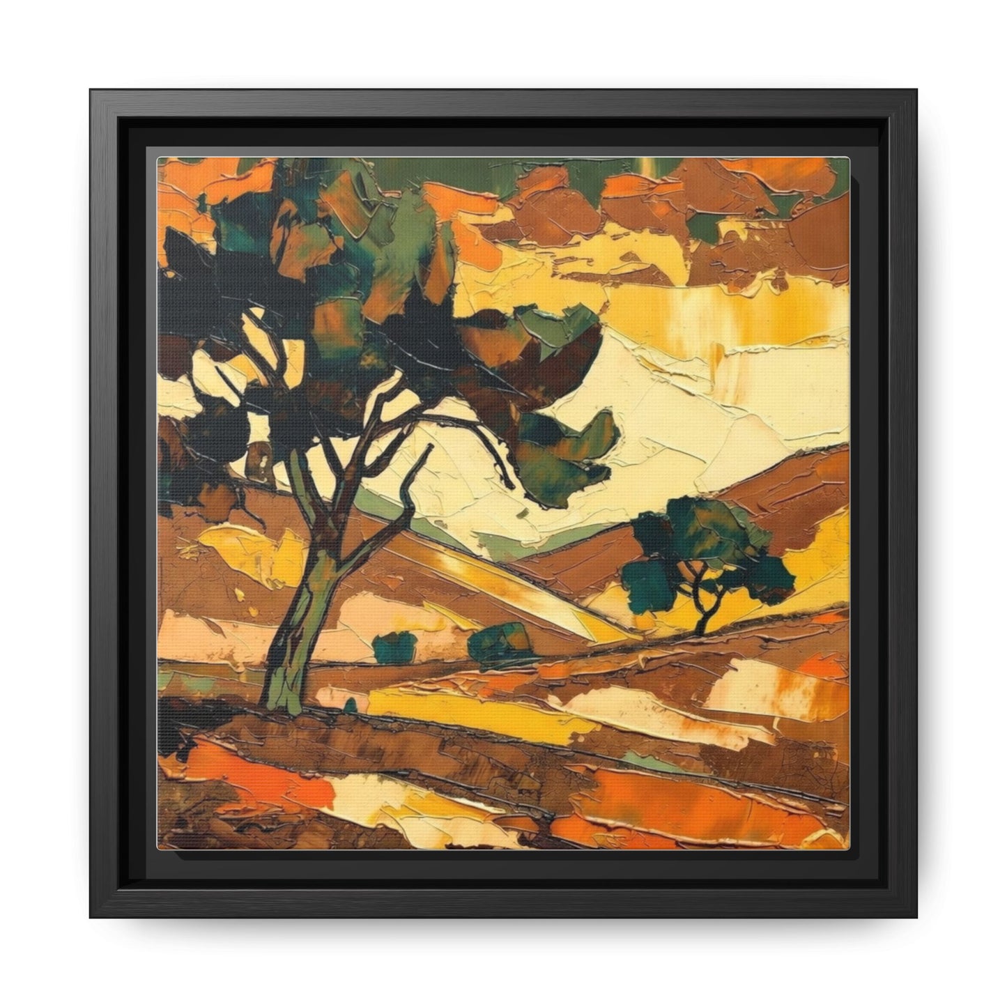 Framed Matte Canvas Landscape Art Print