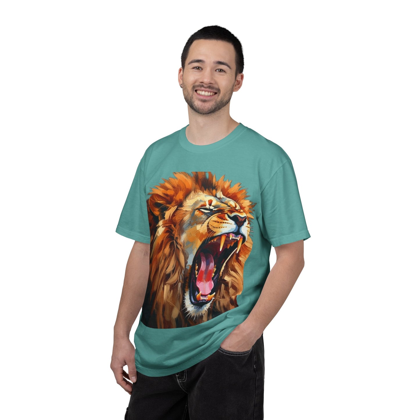 Roaring Lion T-Shirt Bold Wildlife Graphic Tee