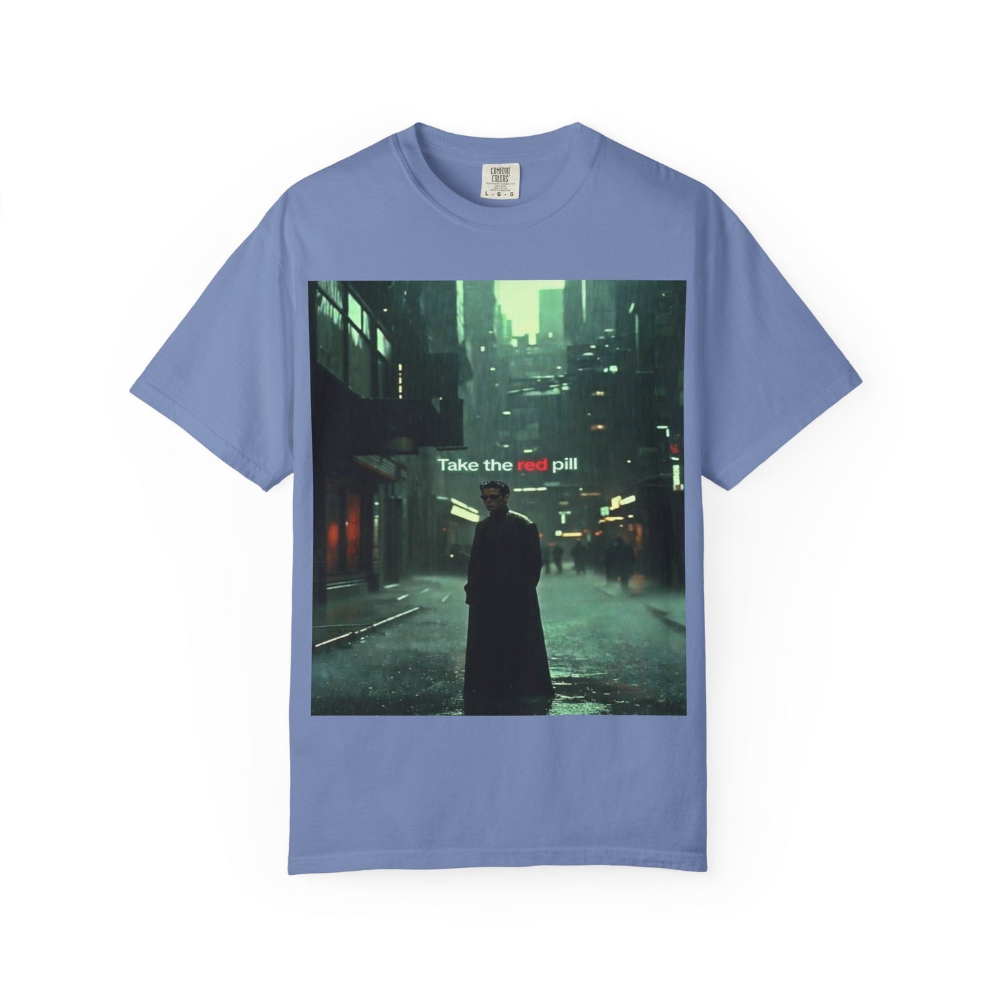 Take the Red Pill T-Shirt — Cyberpunk Noir Graphic Tee