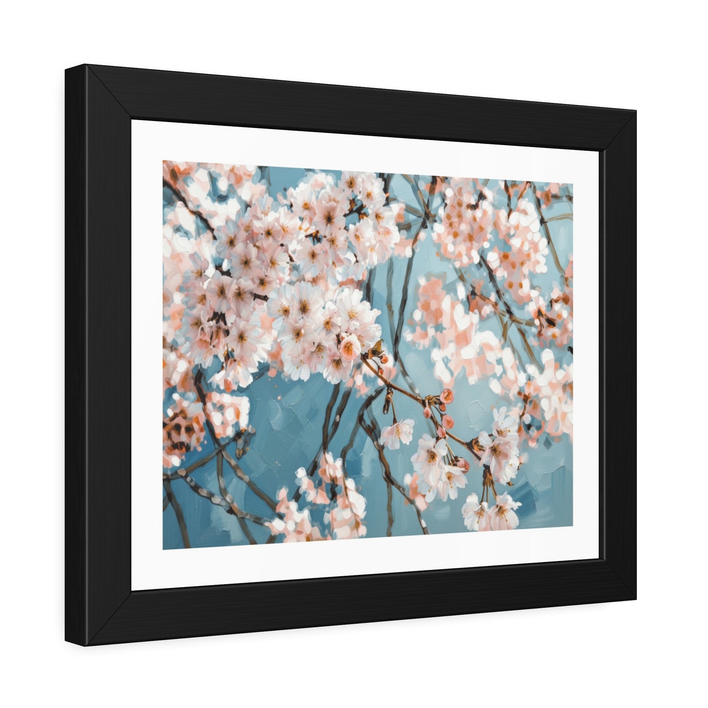 Cherry Blossom Framed Poster — Floral Wall Art Print