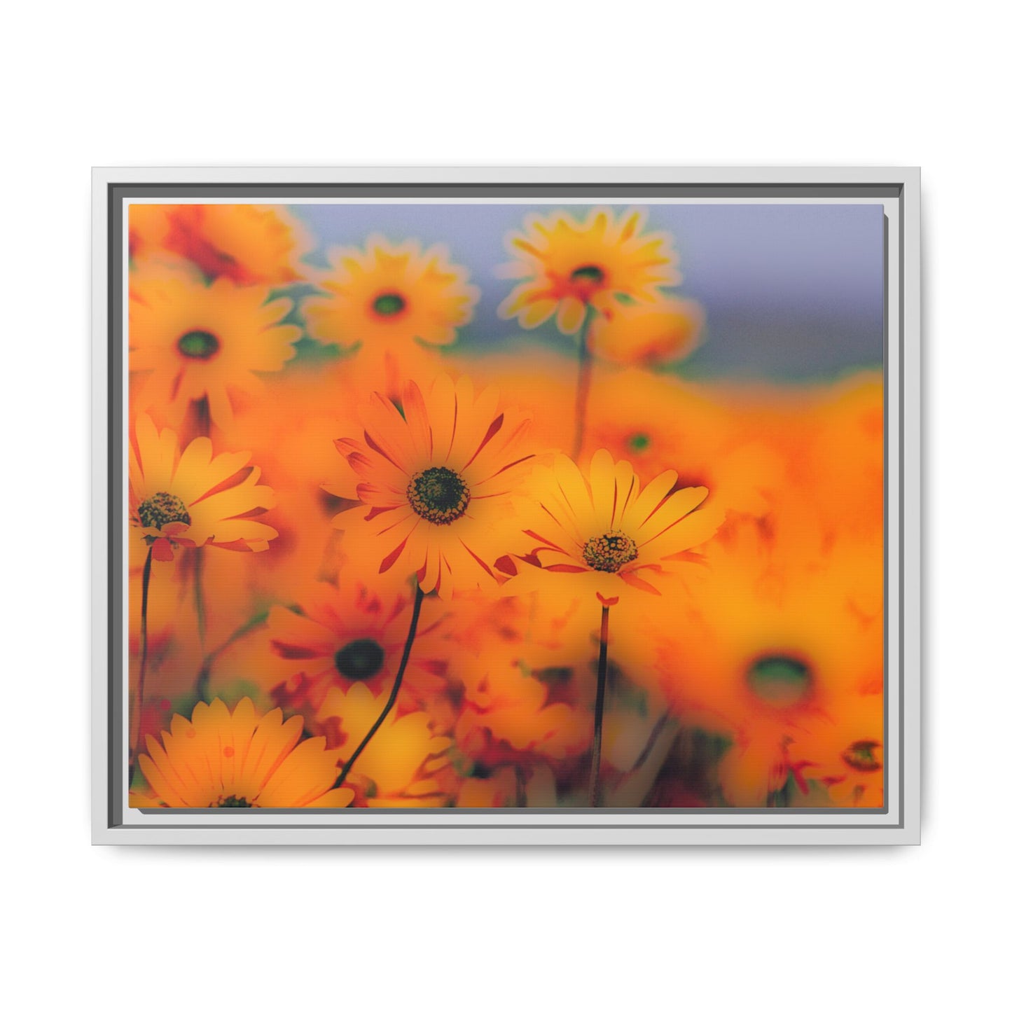 Bee Garden by Norman Barrett Framed Matte Canvas Wall Art Print