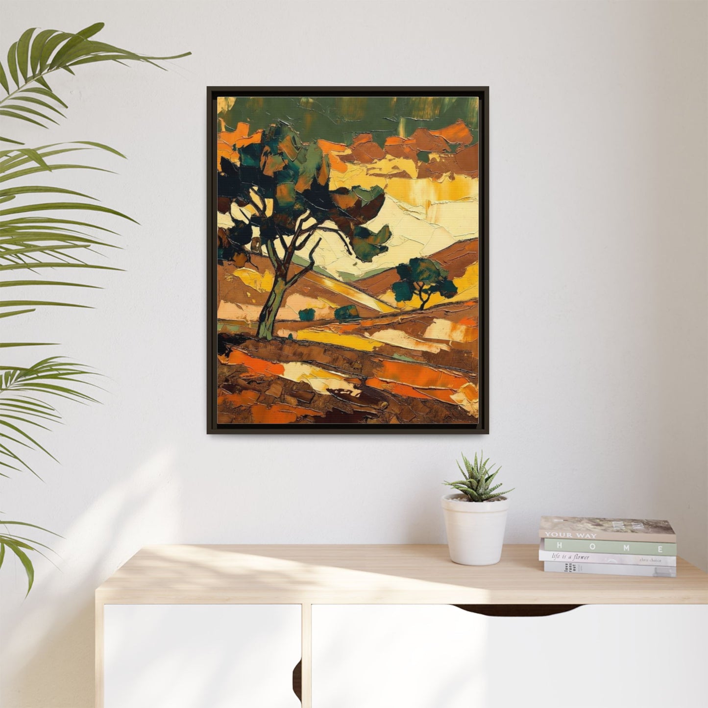 Framed Matte Canvas Landscape Art Print