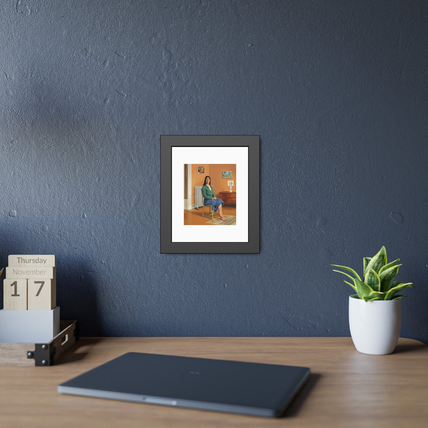 Framed Art Print — Contemporary Figurative Portrait Poster