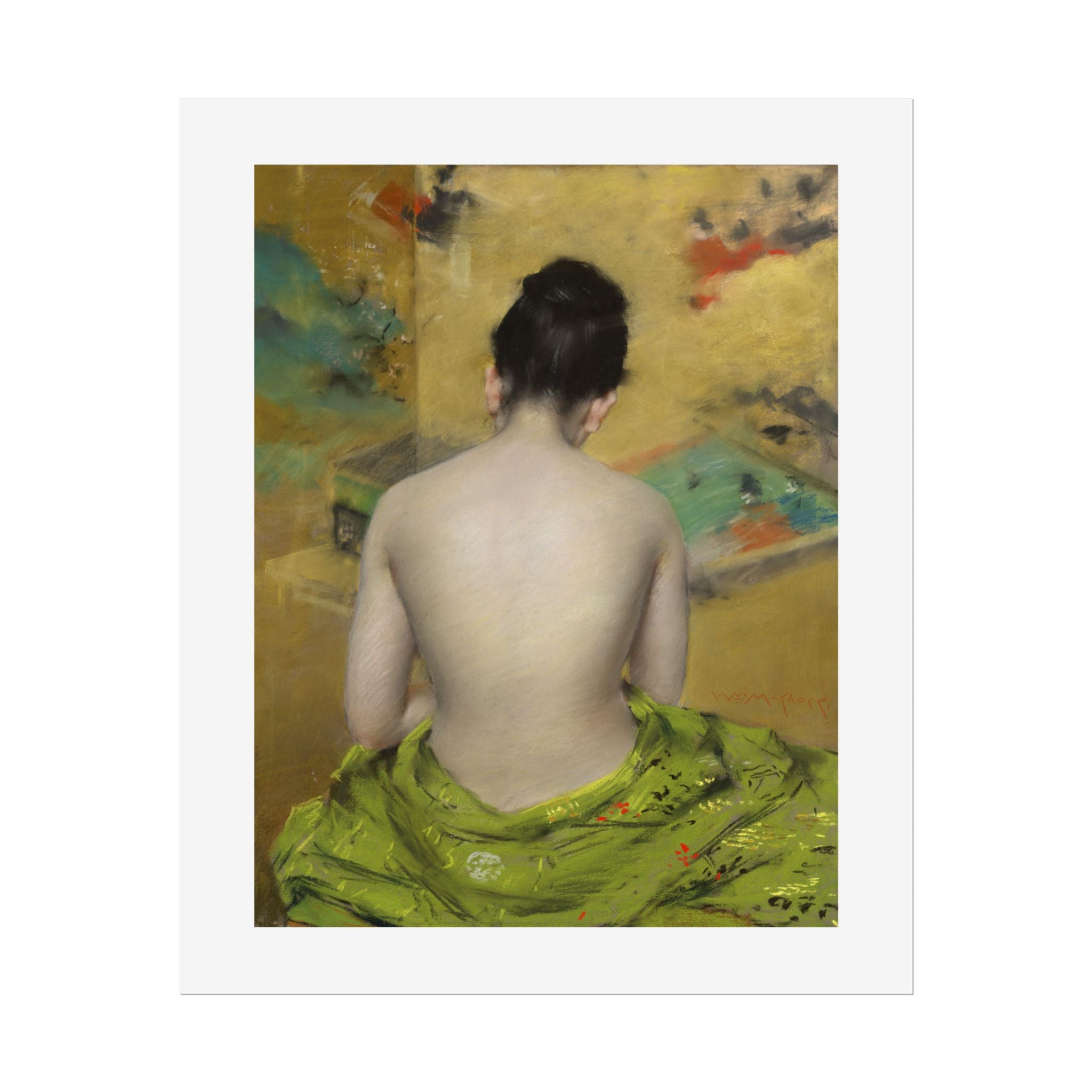 Study of Flesh Color and Gold by William Merritt Chase Wall Art Print