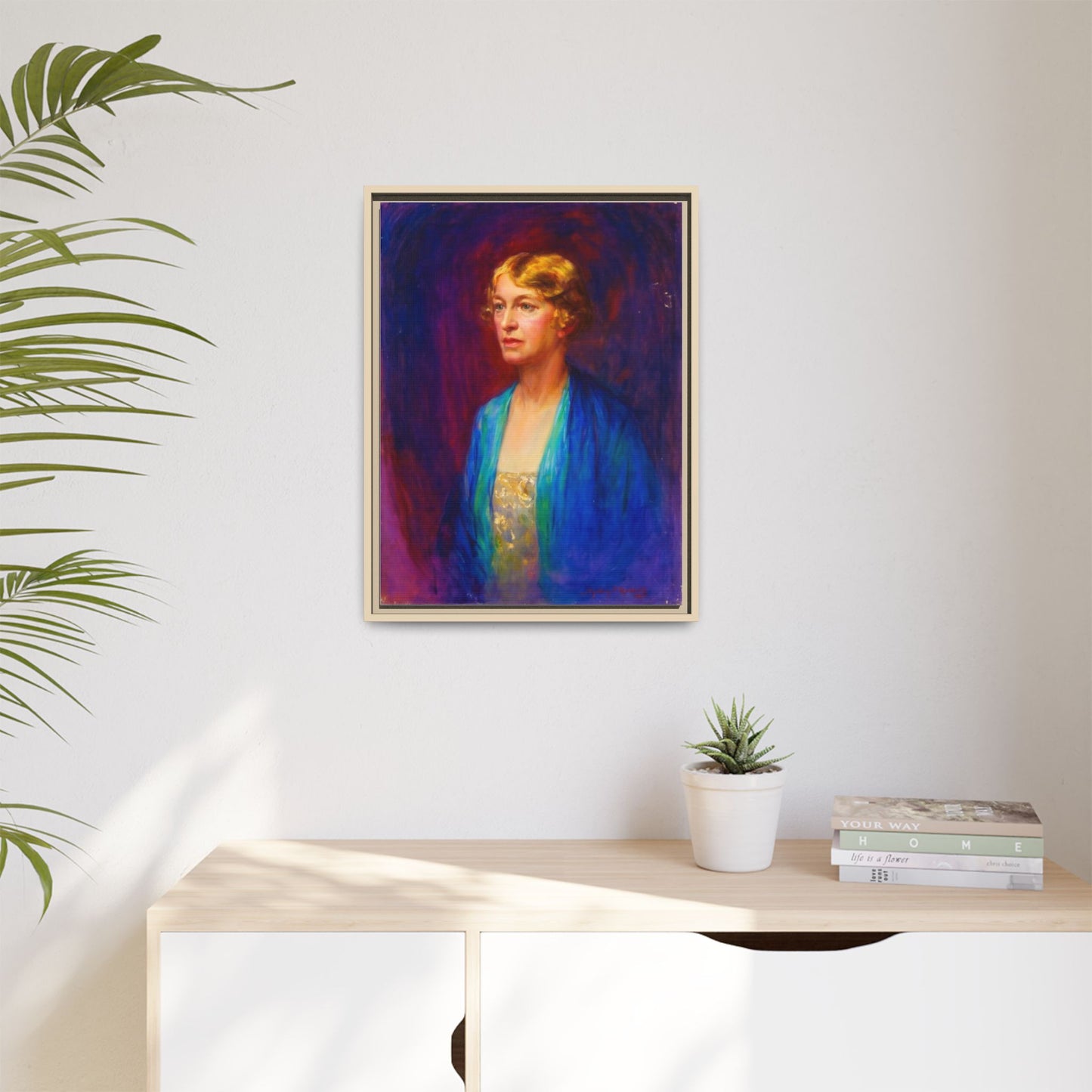 Matte Canvas Portrait , Framed (Multi-color)