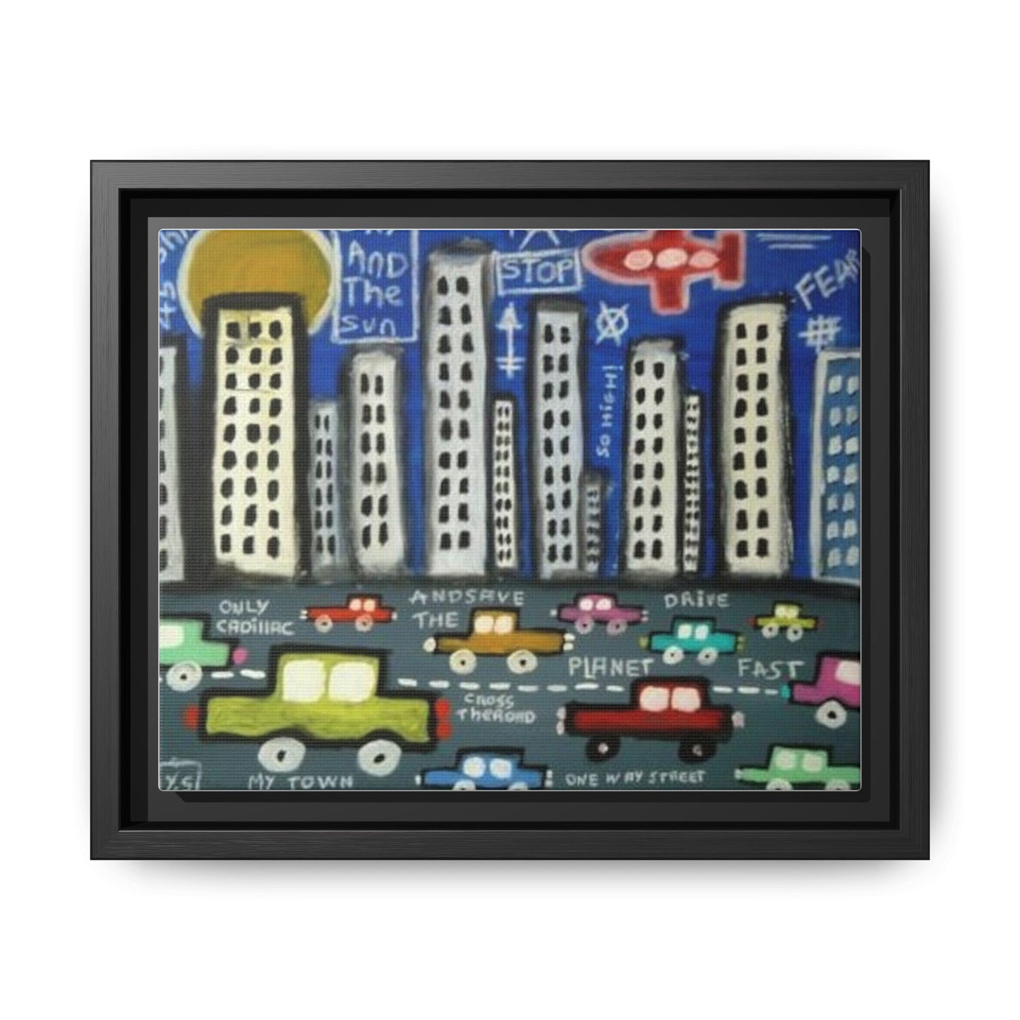 Only Cadillac 2 by Yann Sciberras Framed Matte Canvas Wall Art Print