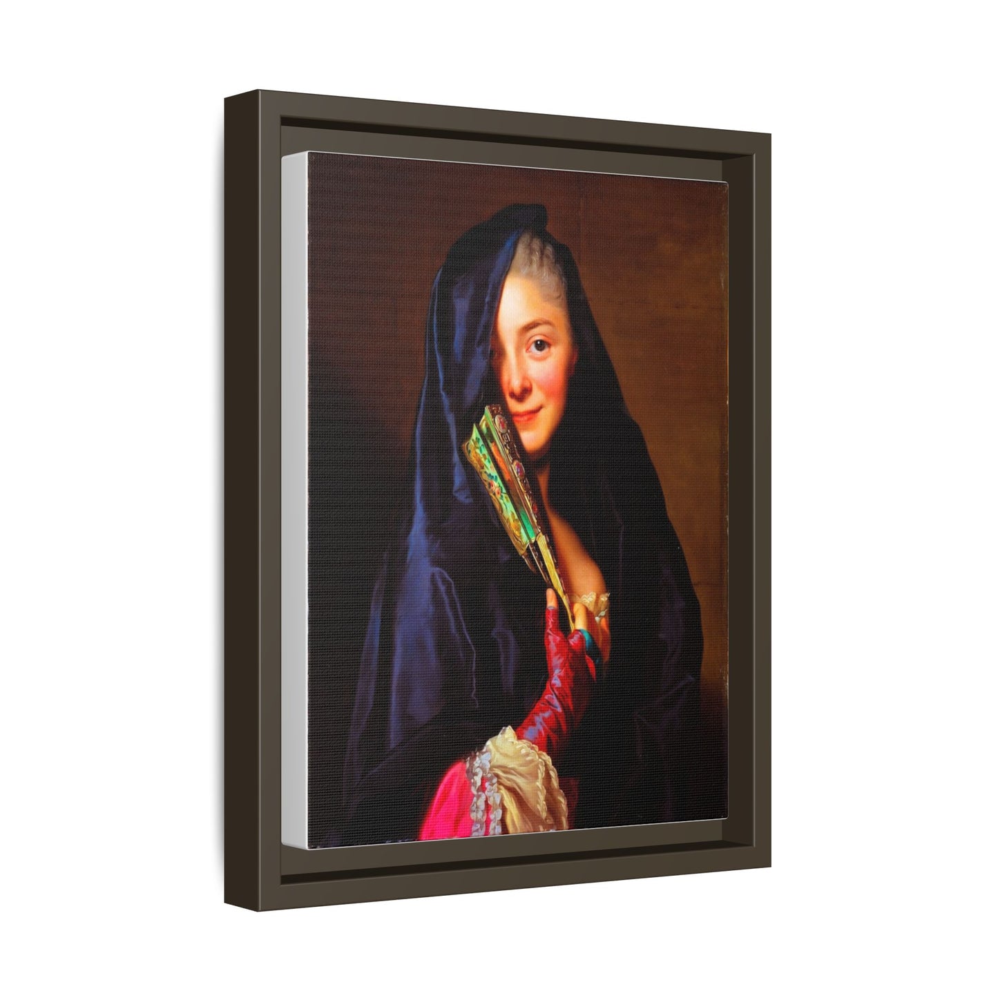Framed Matte Canvas Wall Art — Classical Portrait Print