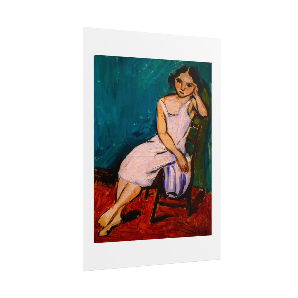 Jeune Fille assise by Henri Matisse Wall Art Print