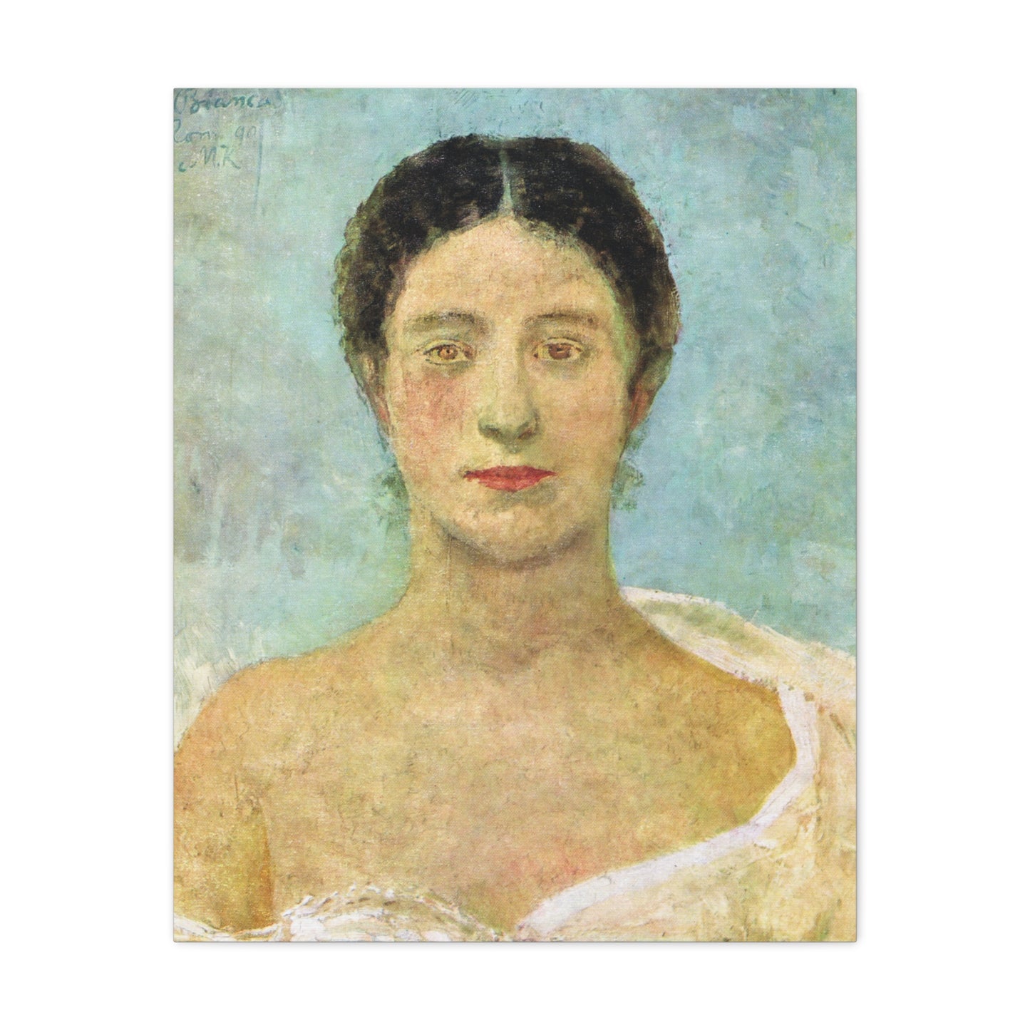 Bianca by Max Klinger Print Matte Stretched Canvas