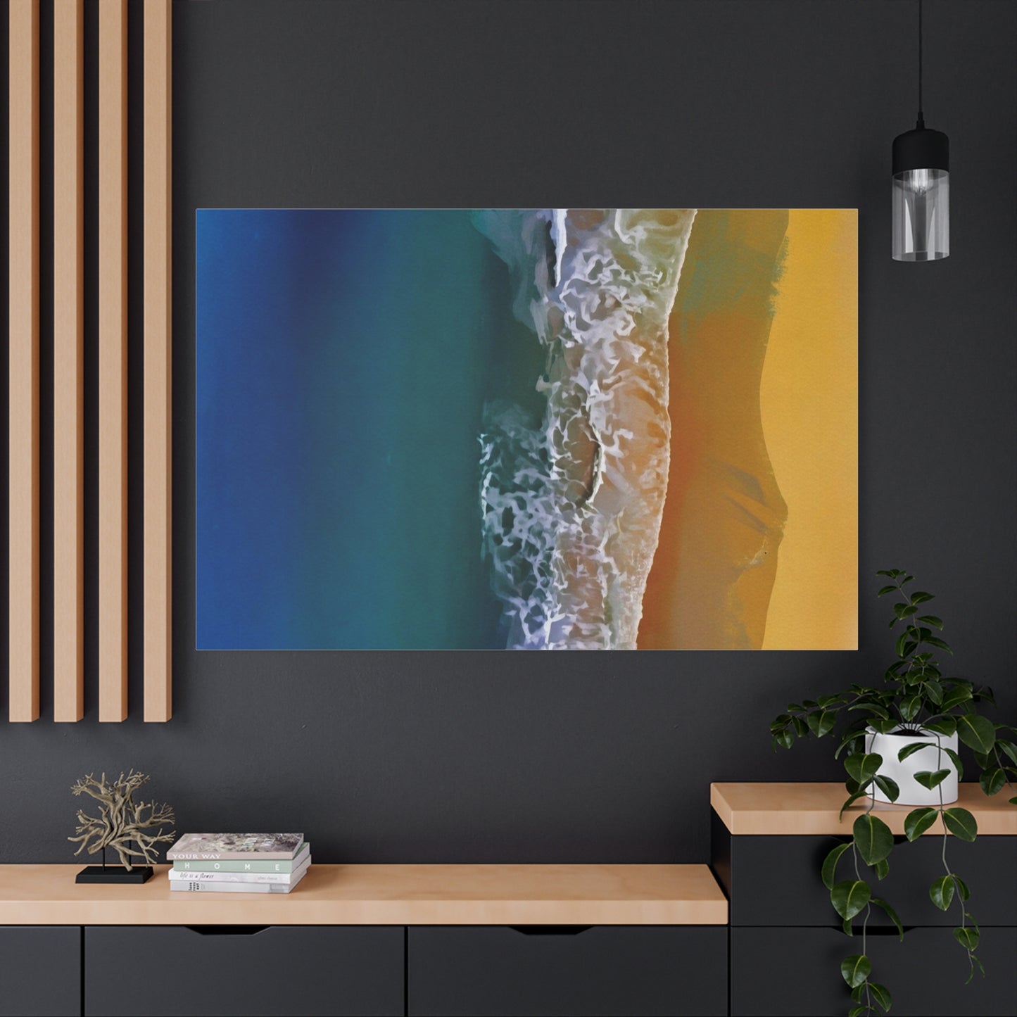 Coastal Waves Matte Canvas Print — Ocean Beach Wall Art