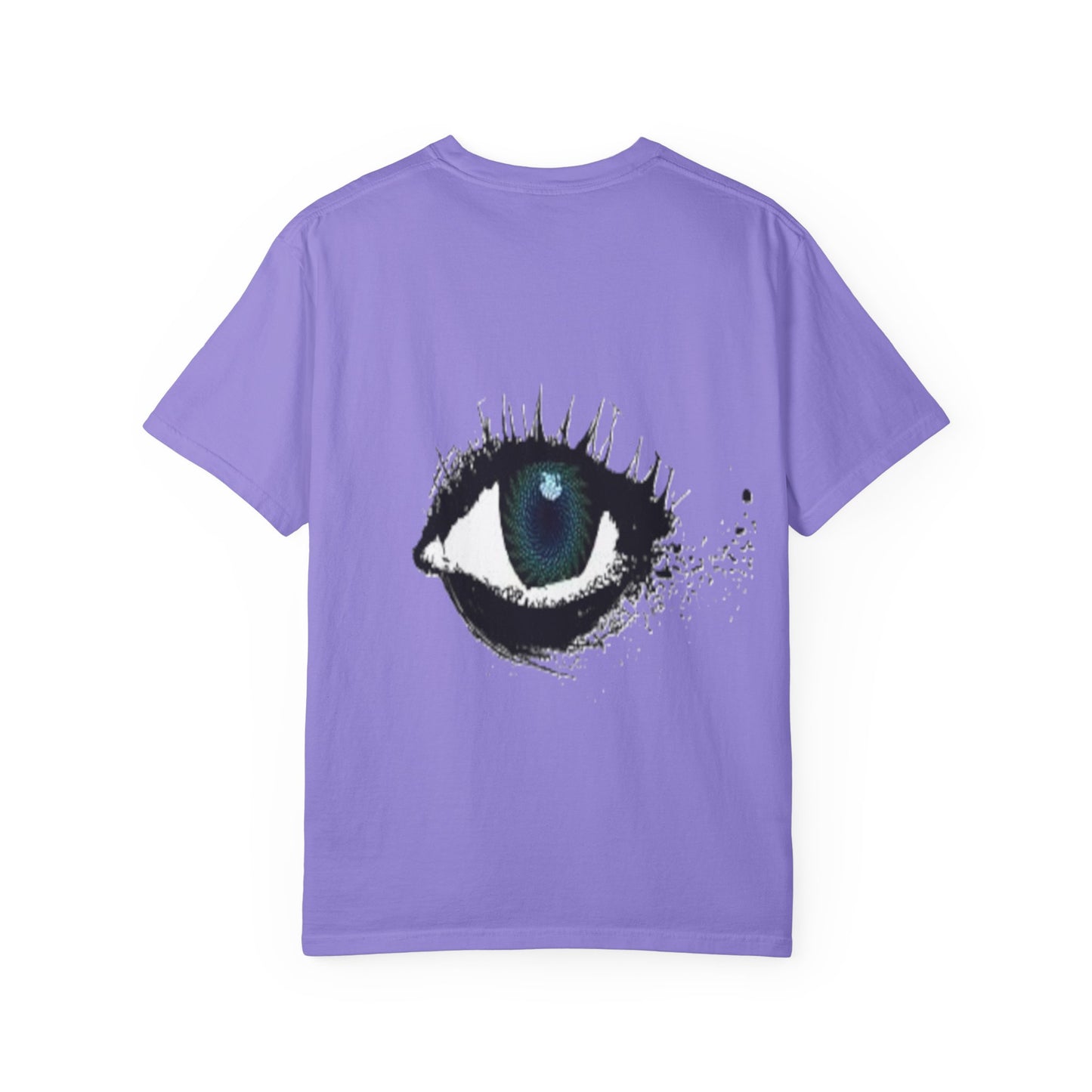 Eye Graphic T-Shirt — Blue Iris Grunge Art Tee