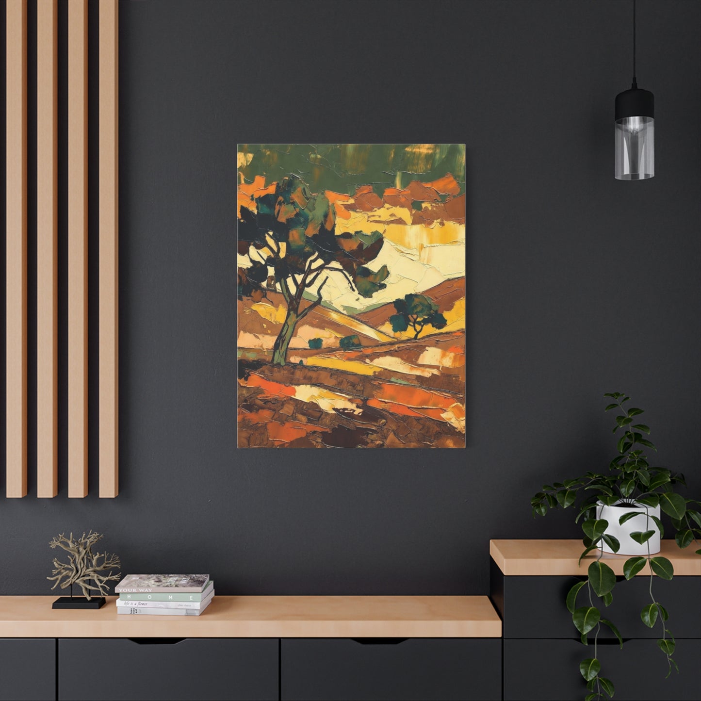 Abstract Autumn Landscape Canvas