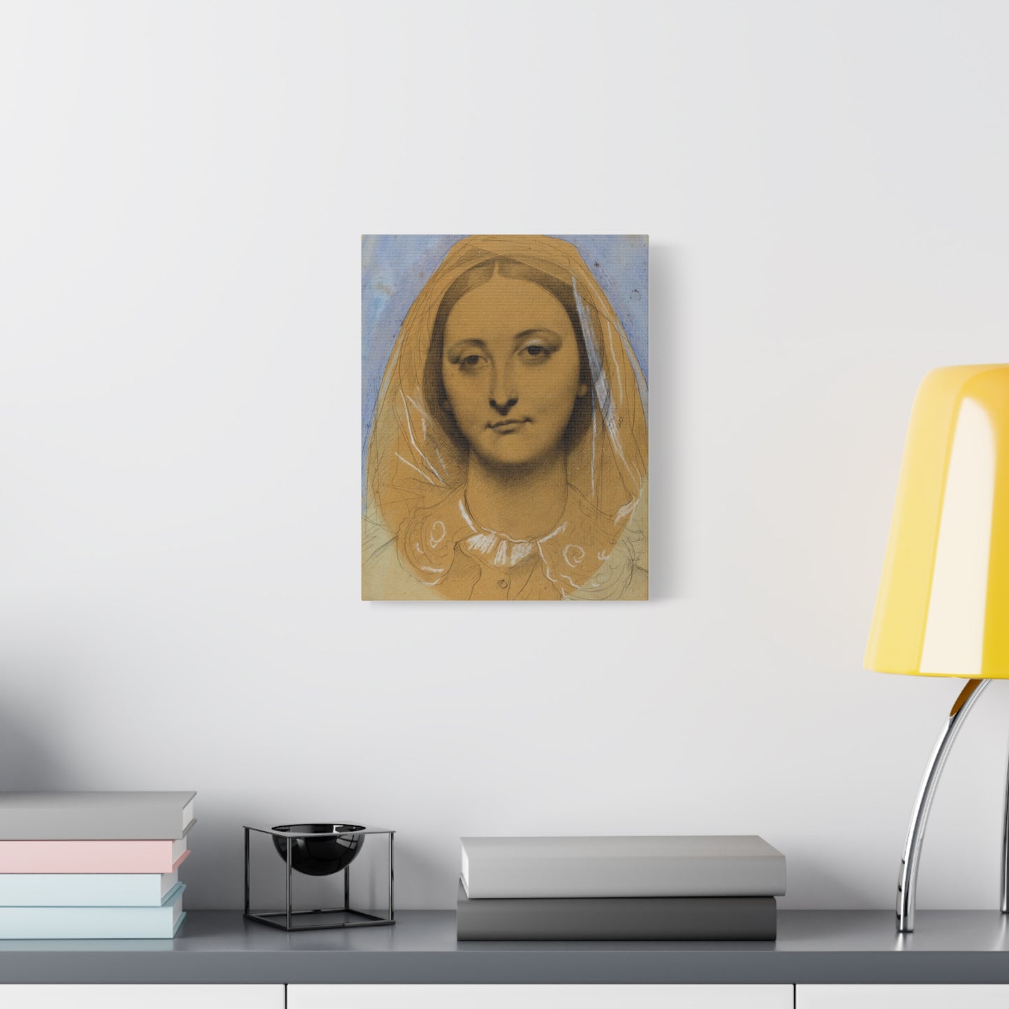 Mademoiselle Mary de Borderieux by Jean Auguste Dominique Ingres Matte Stretched Canvas Wall Art