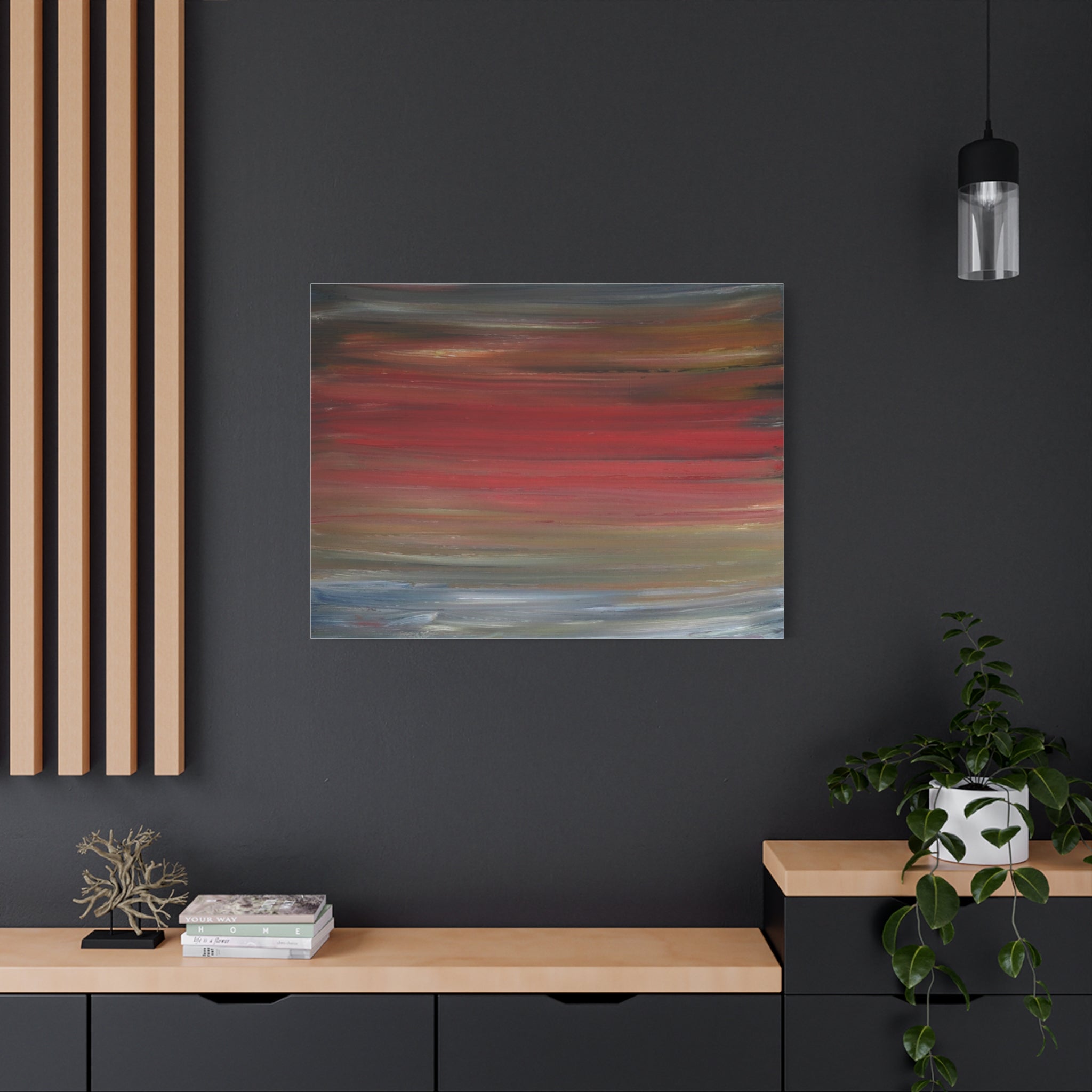 Misty morning by Norman Barrett Matte Canvas Print Wall Art