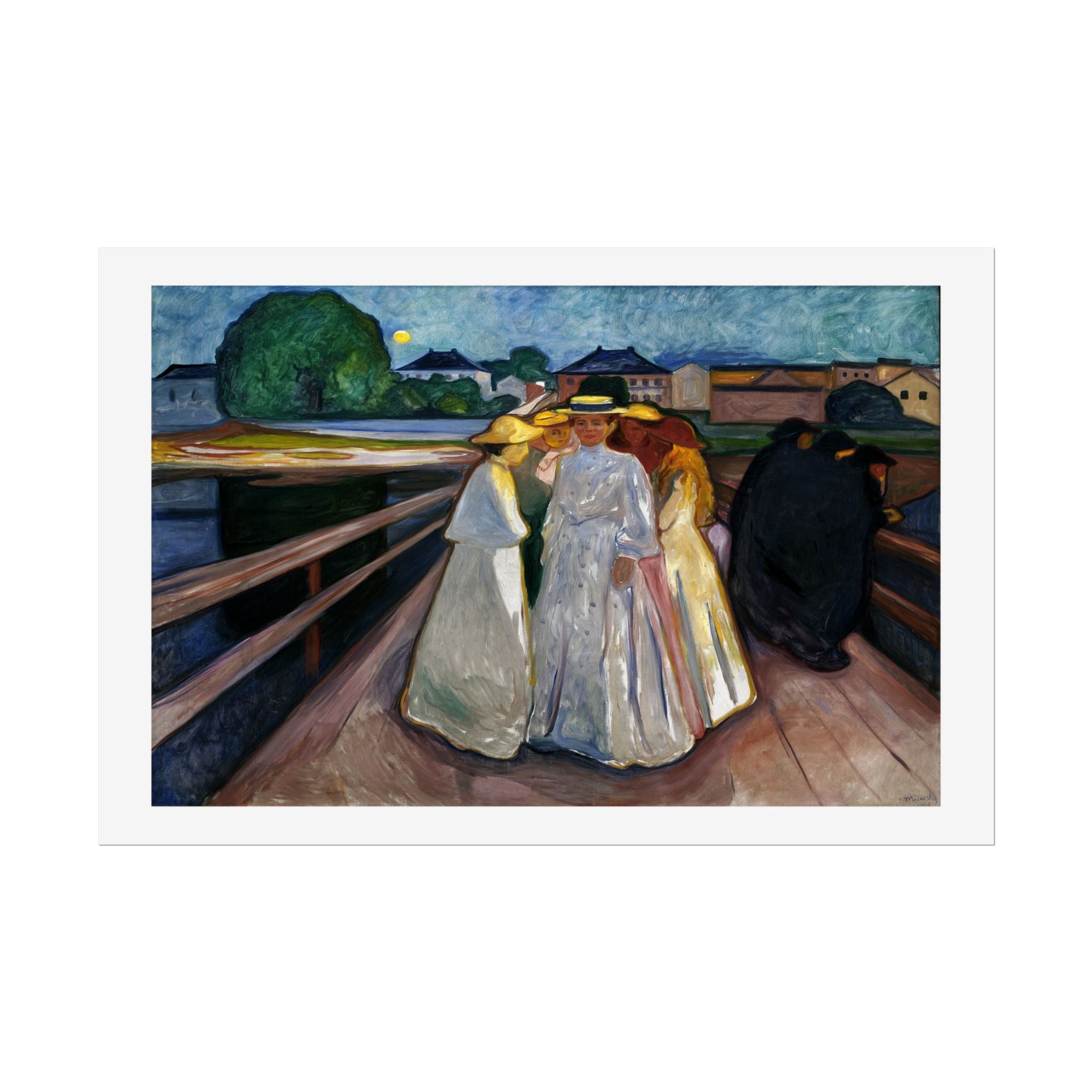 On the Bridge (Thielska) by Edvard Munch Wall Art Print