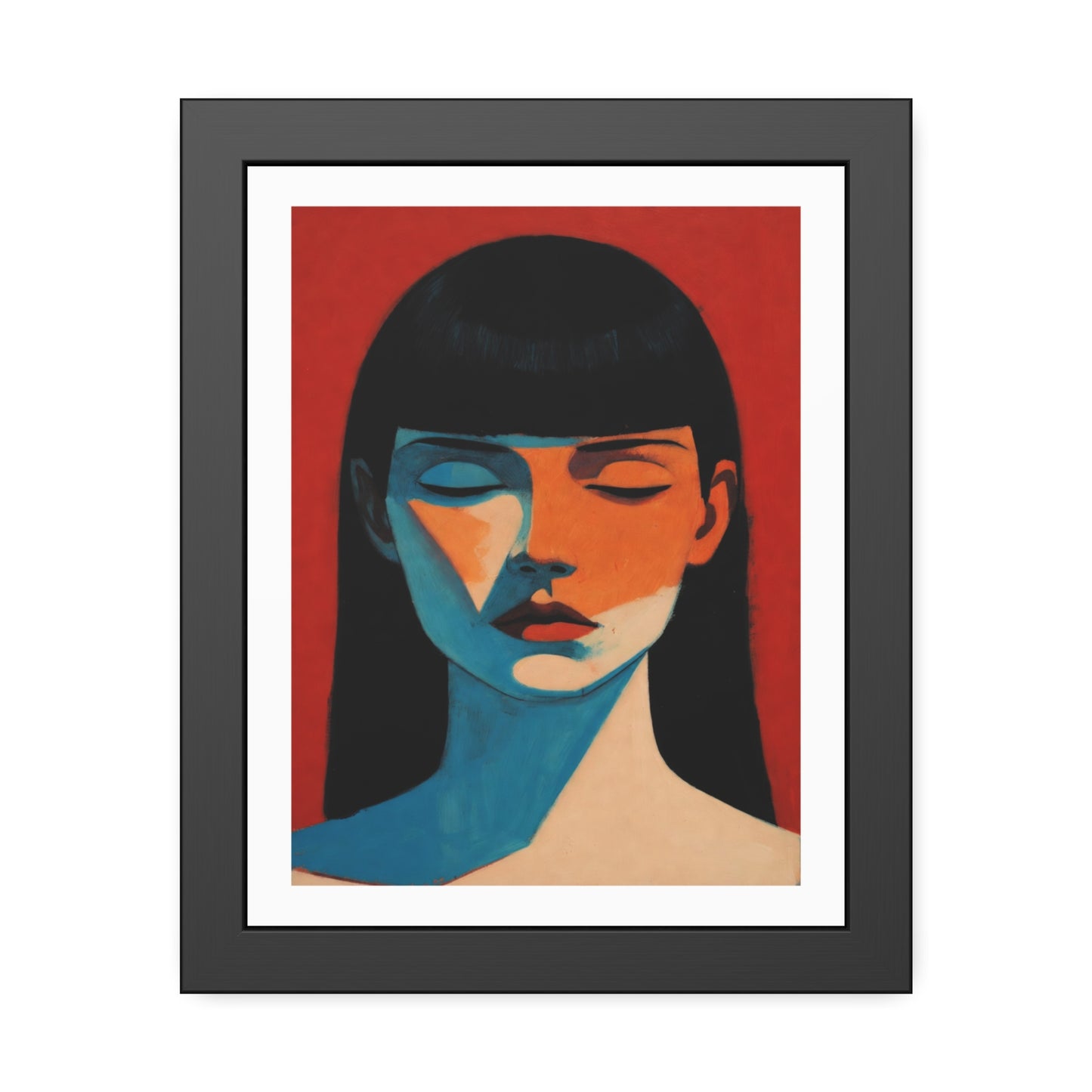 Framed Art Print — Moody Portrait Poster
