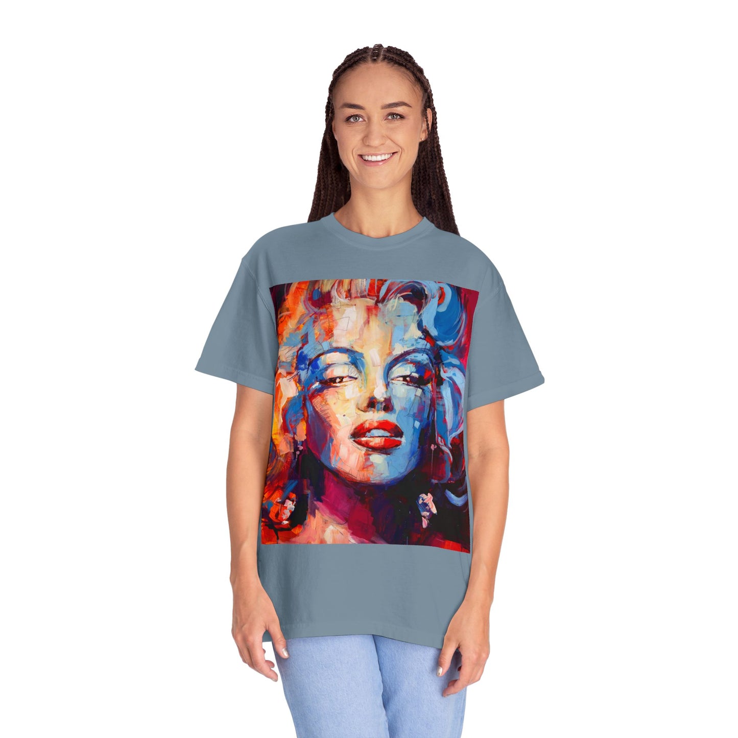 Artistic Pop Portrait T-Shirt — Colorful Marilyn-Inspired Graphic Tee