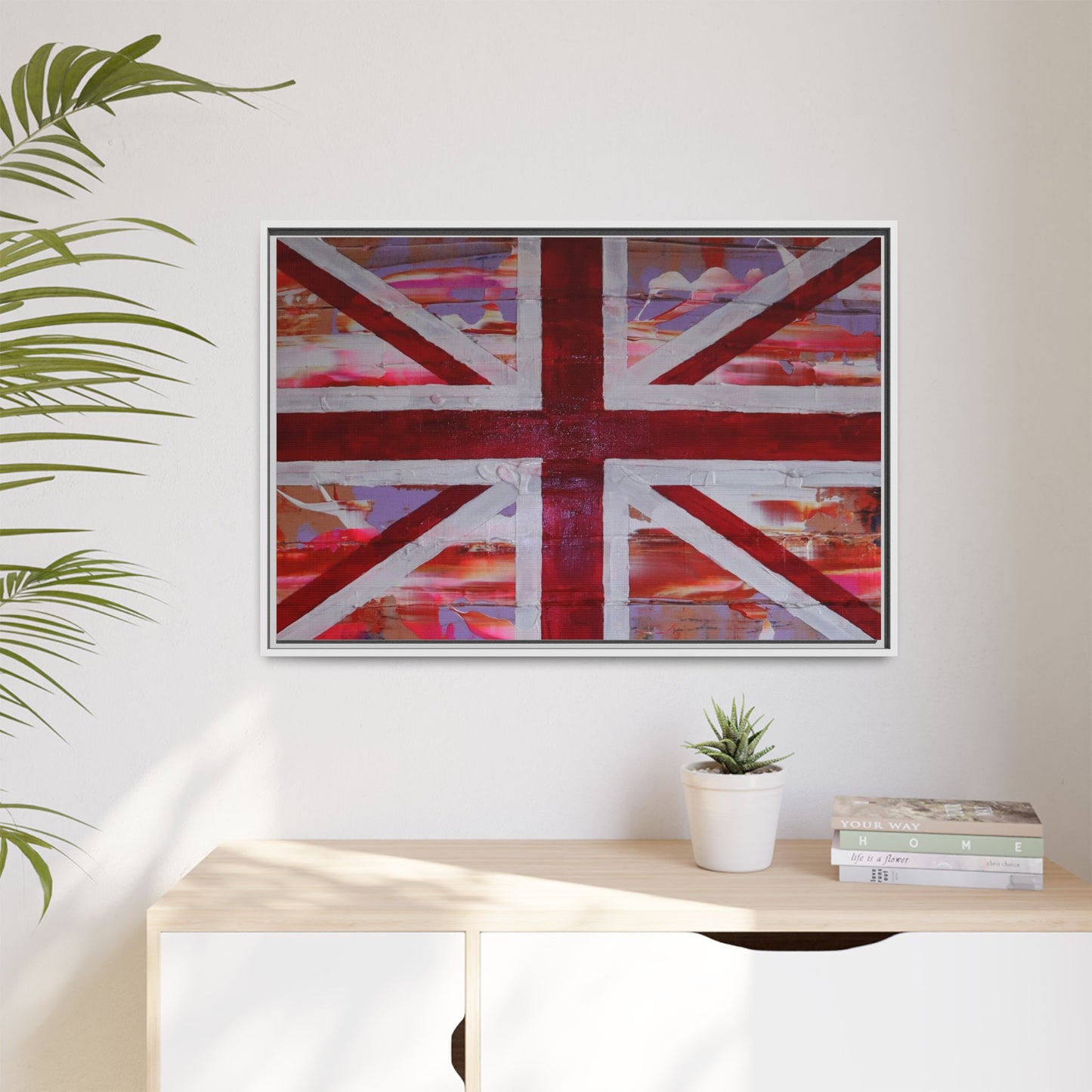 Union Jack is back! by Norman Barrett Framed Matte Canvas Print Wall Art